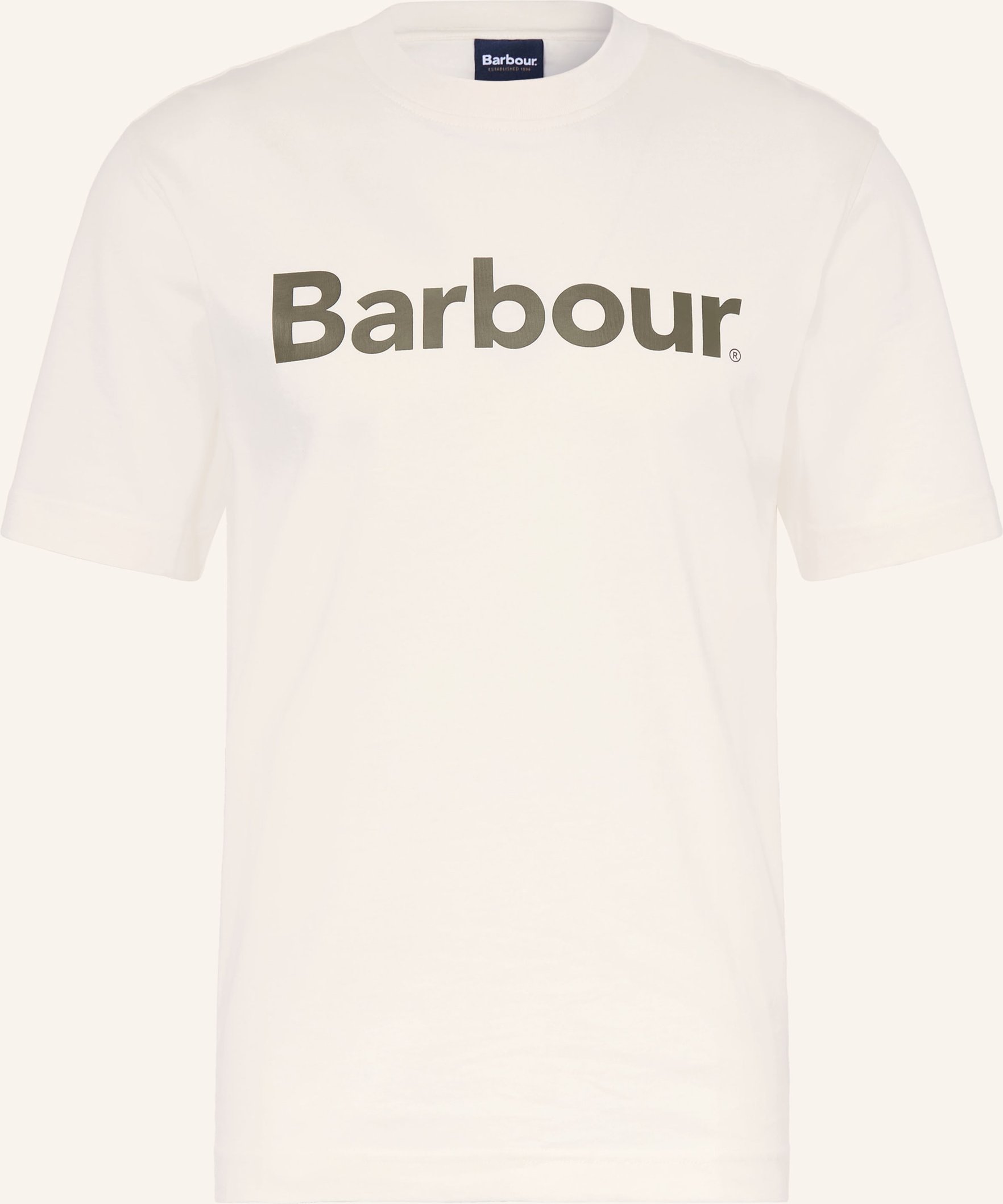 Barbour T-Shirt weiss