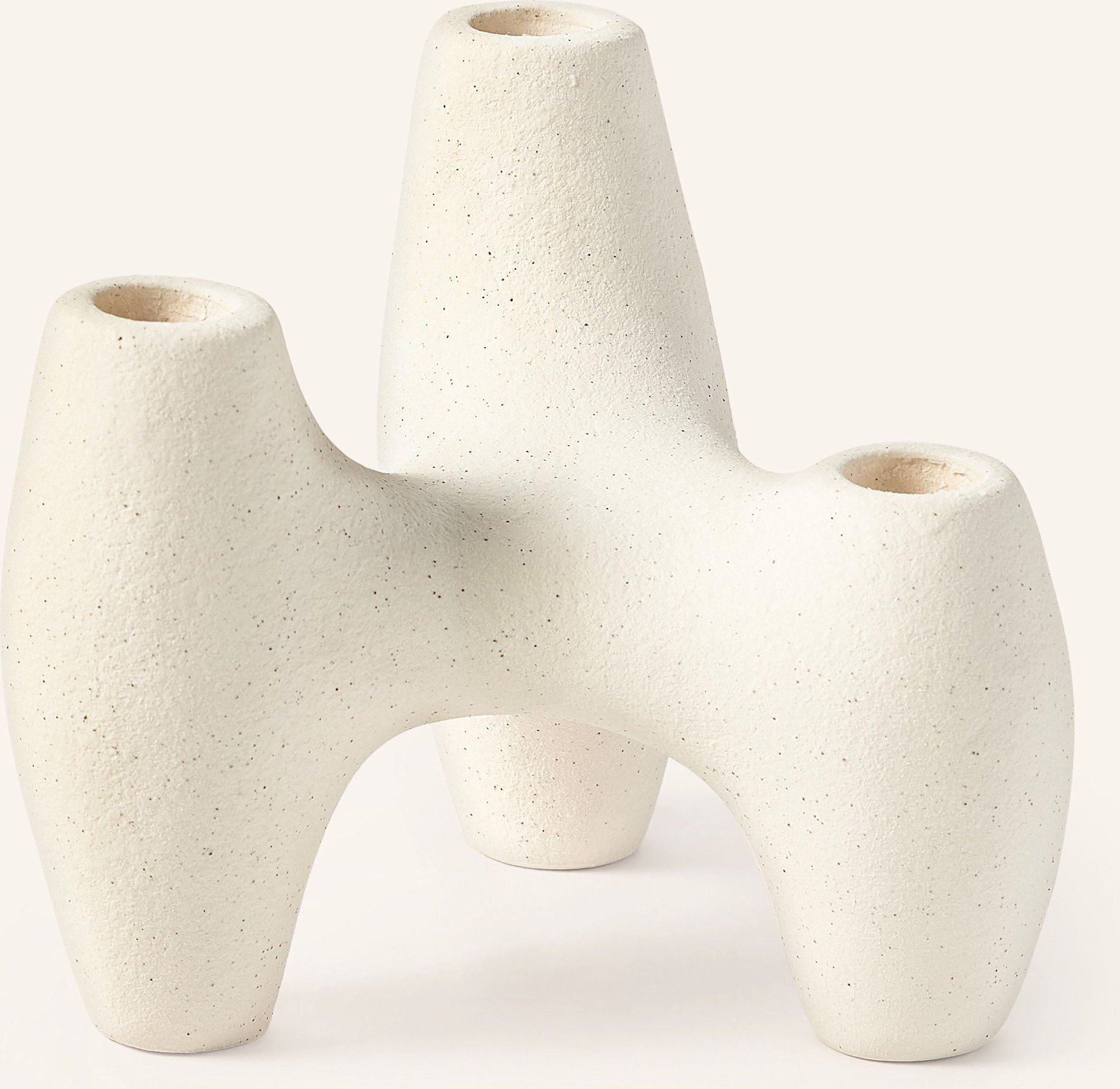 Westwing Collection Kerzenhalter Koya beige