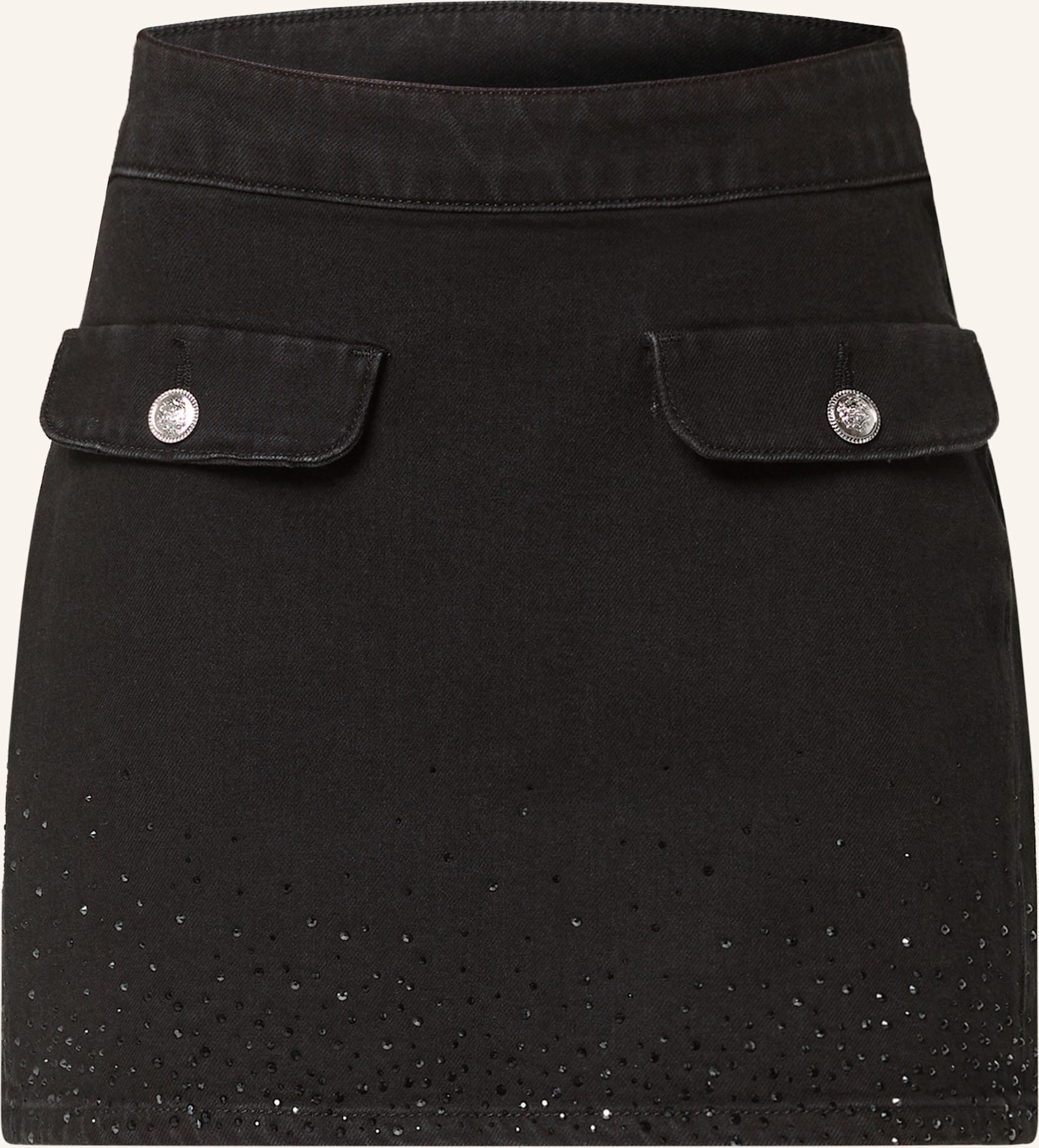Liu Jo Jeansrock Mit Schmucksteinen schwarz