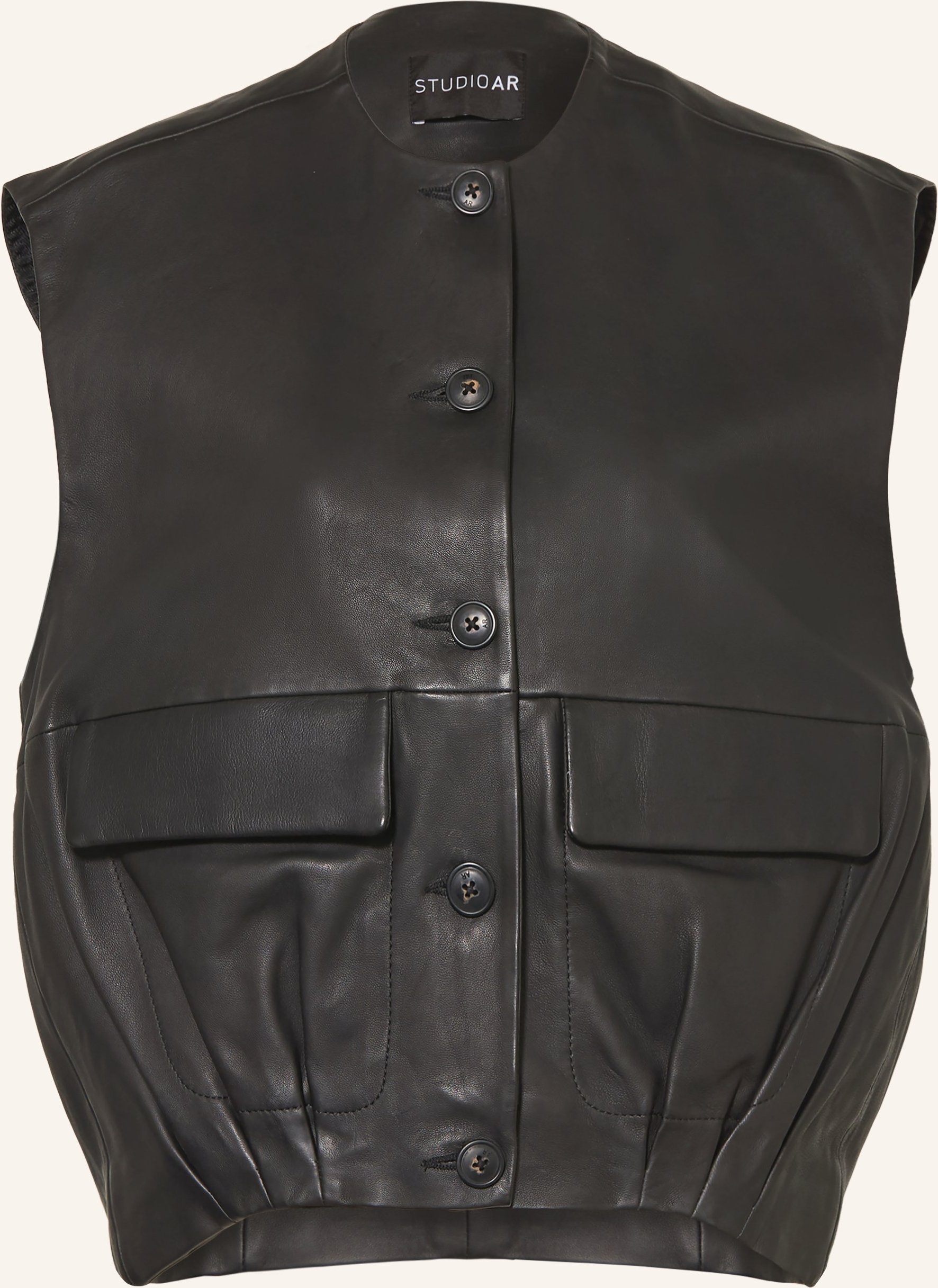 Studio Ar Lederweste Daniela schwarz