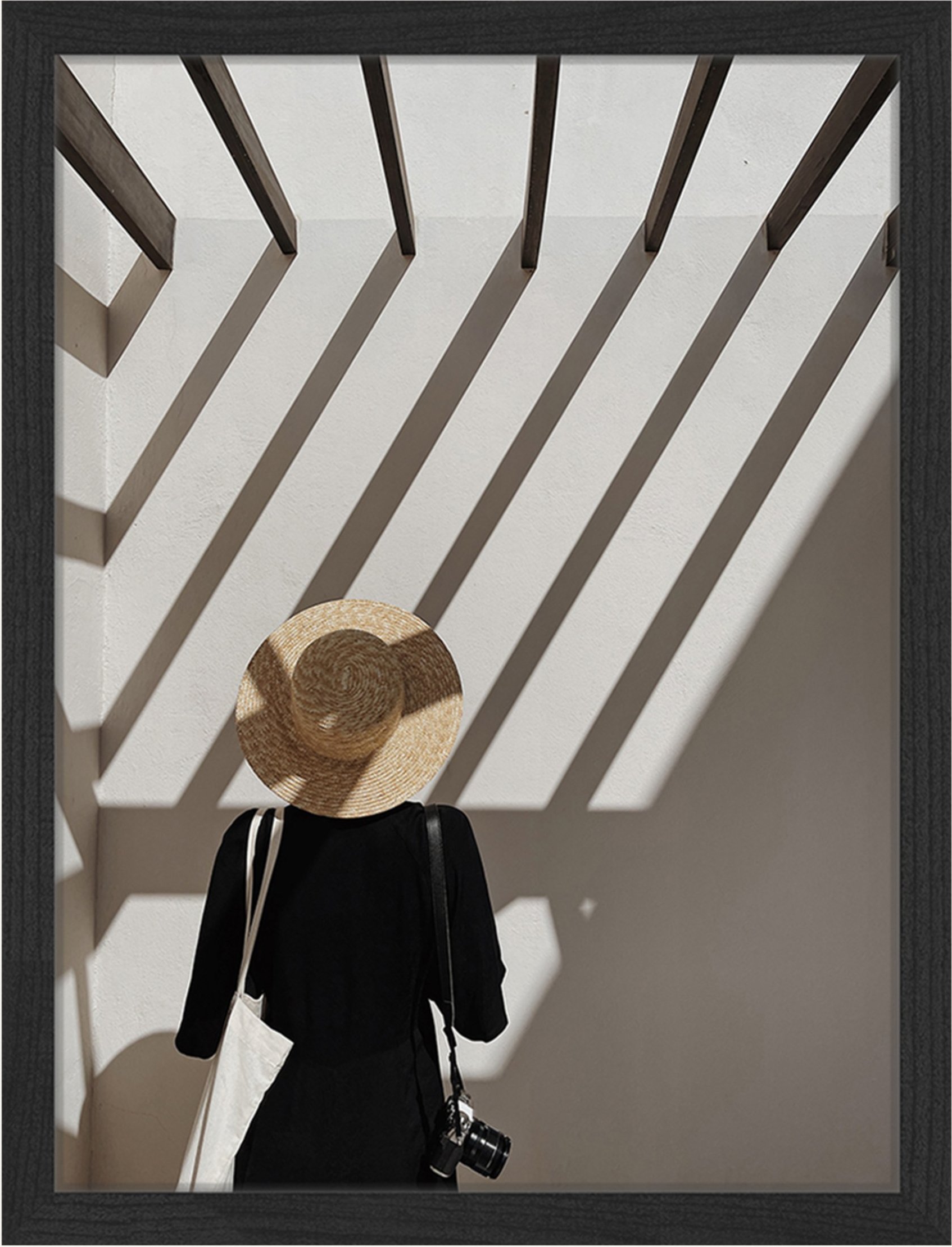 Liv Corday Wandbild Touristenmodus Mit Rahmen schwarz