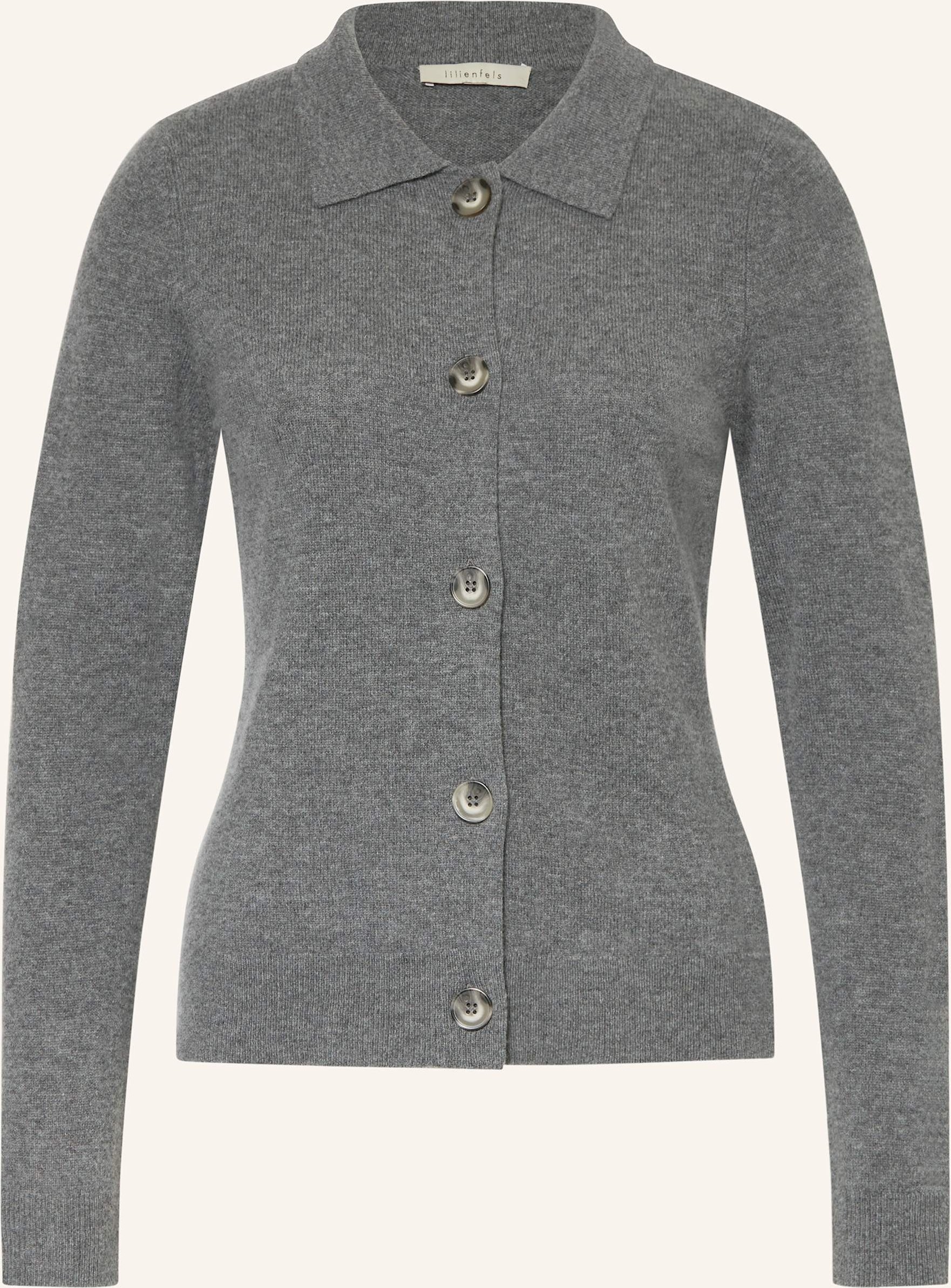 Lilienfels Strickjacke Mit Cashmere grau