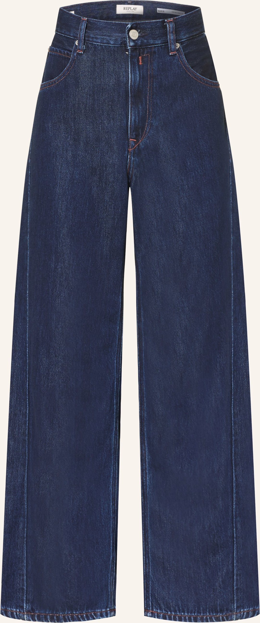 Replay Wide Leg Jeans Narja blau