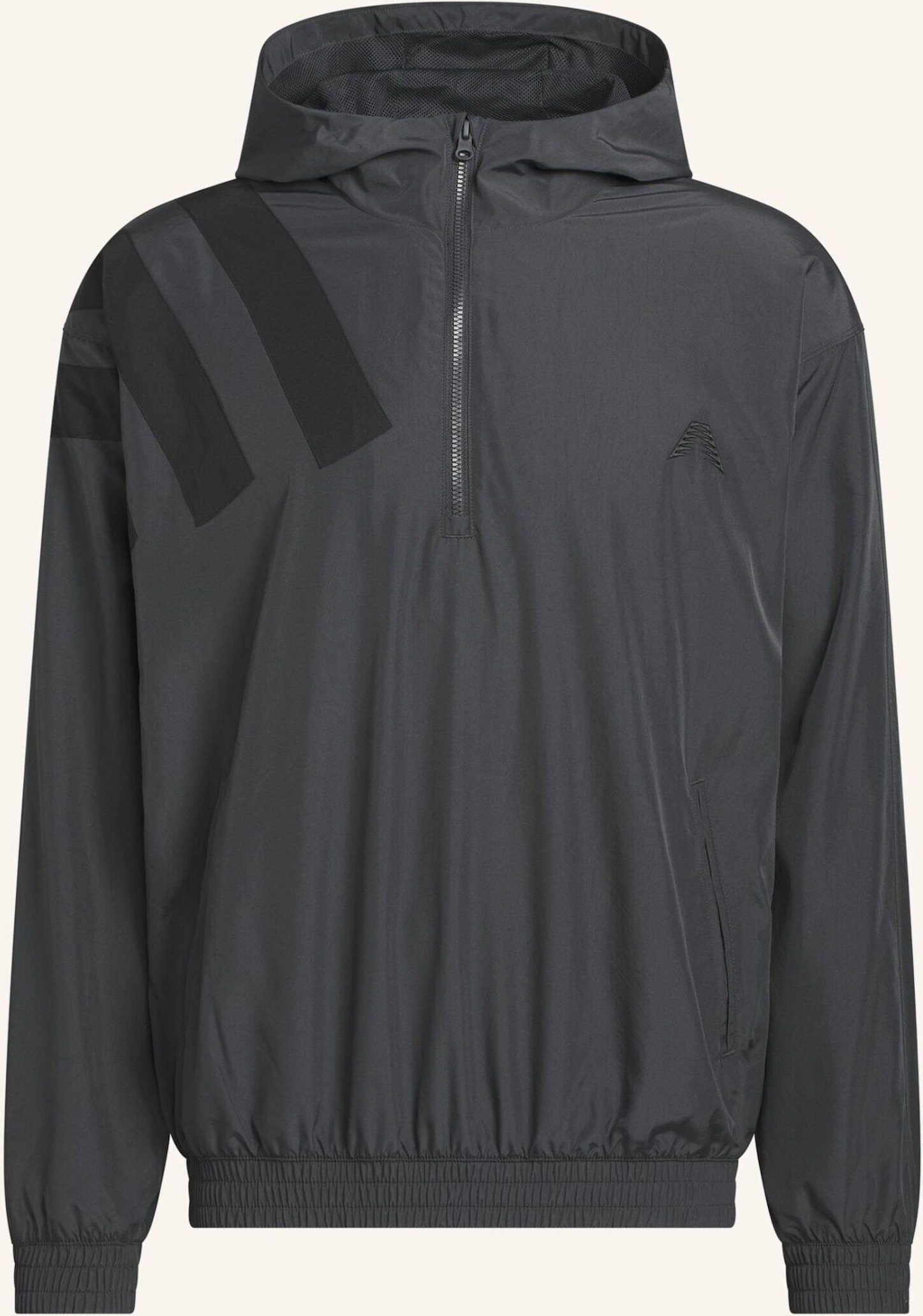 Adidas Anthony Edwards Anorak Pullover grau
