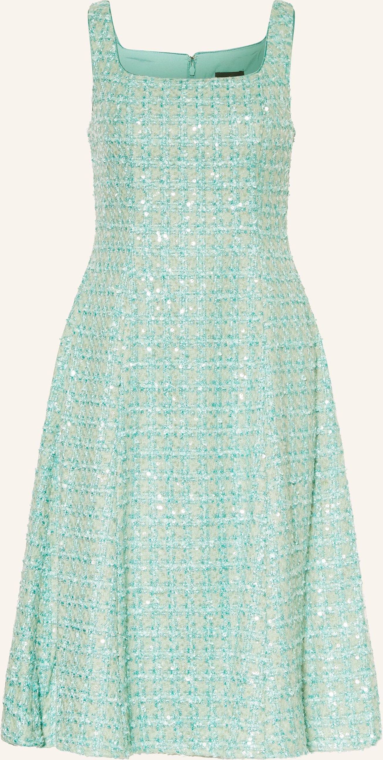 Adrianna Papell Tweed-Kleid Mit Glitzergarn Und Pailletten gruen