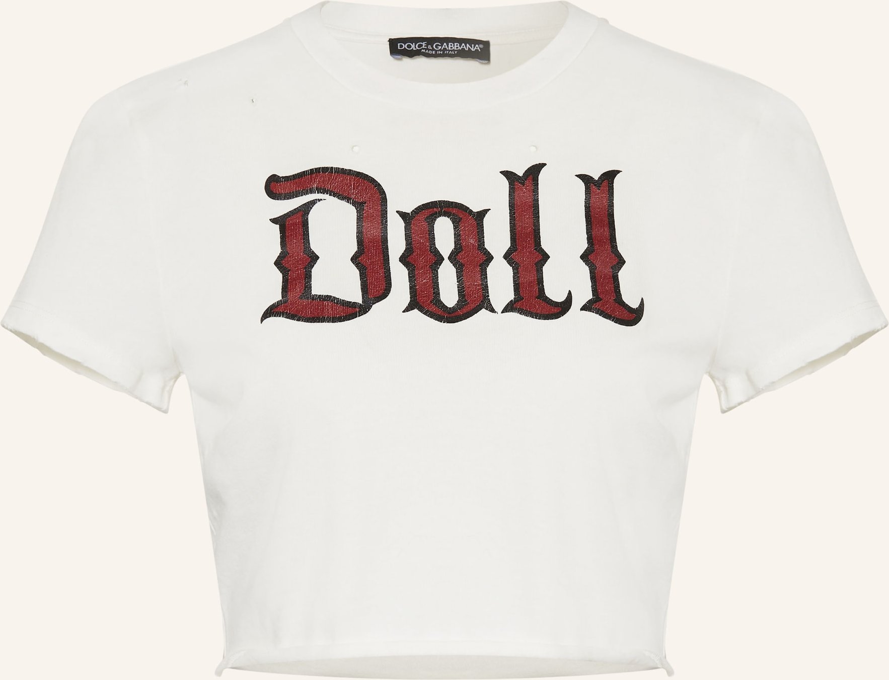 Dolce & Gabbana Cropped-Shirt weiss