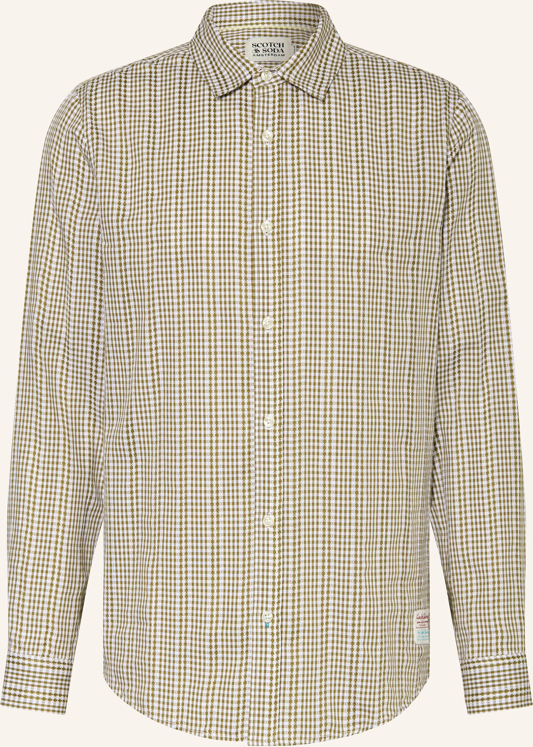 Scotch & Soda Hemd Comfort Fit gruen