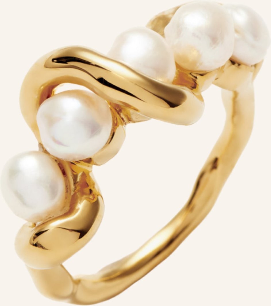 Missoma Ring Molten Pearl By Glambou gold