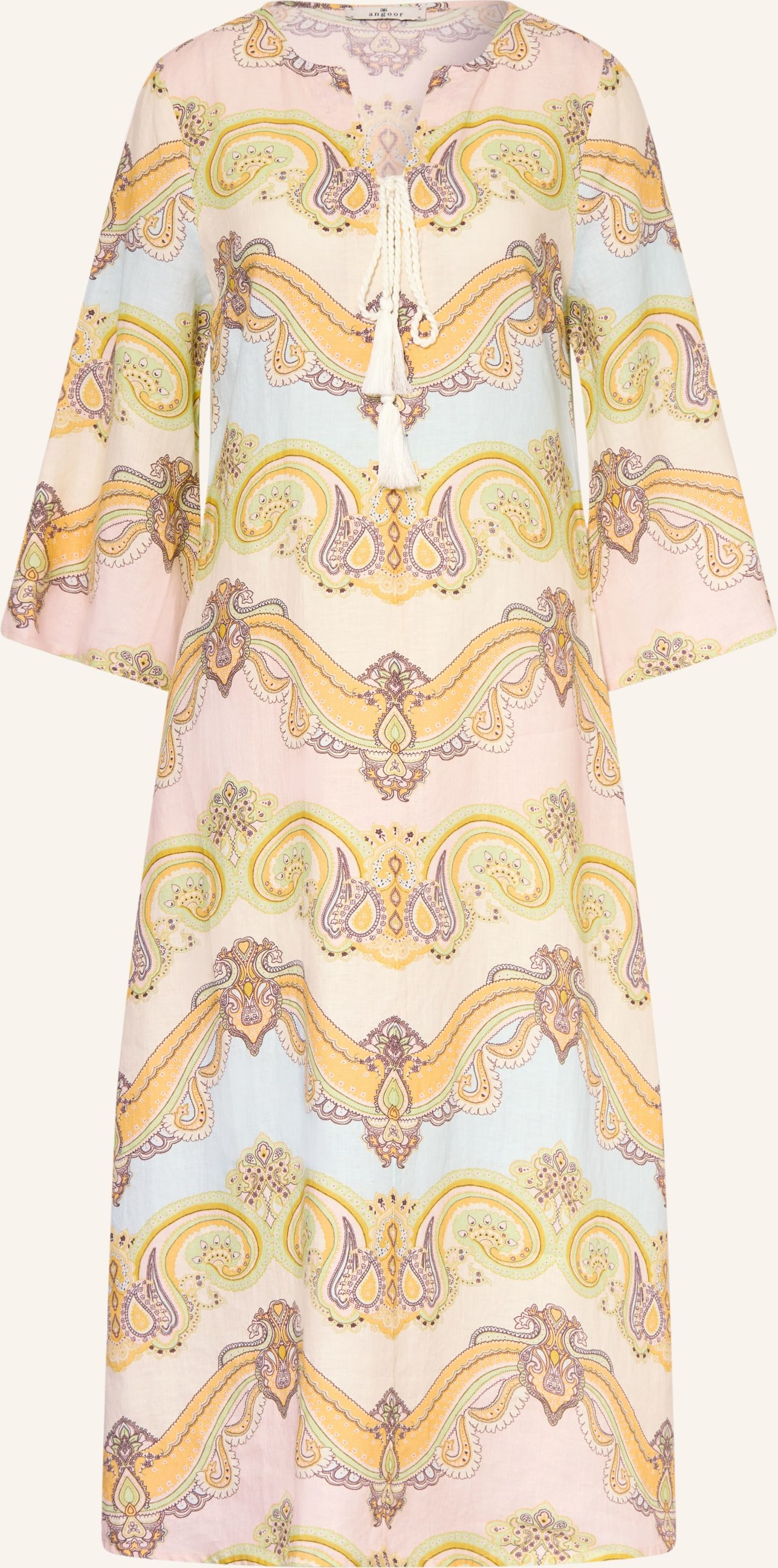 Angoor Leinenkleid orange