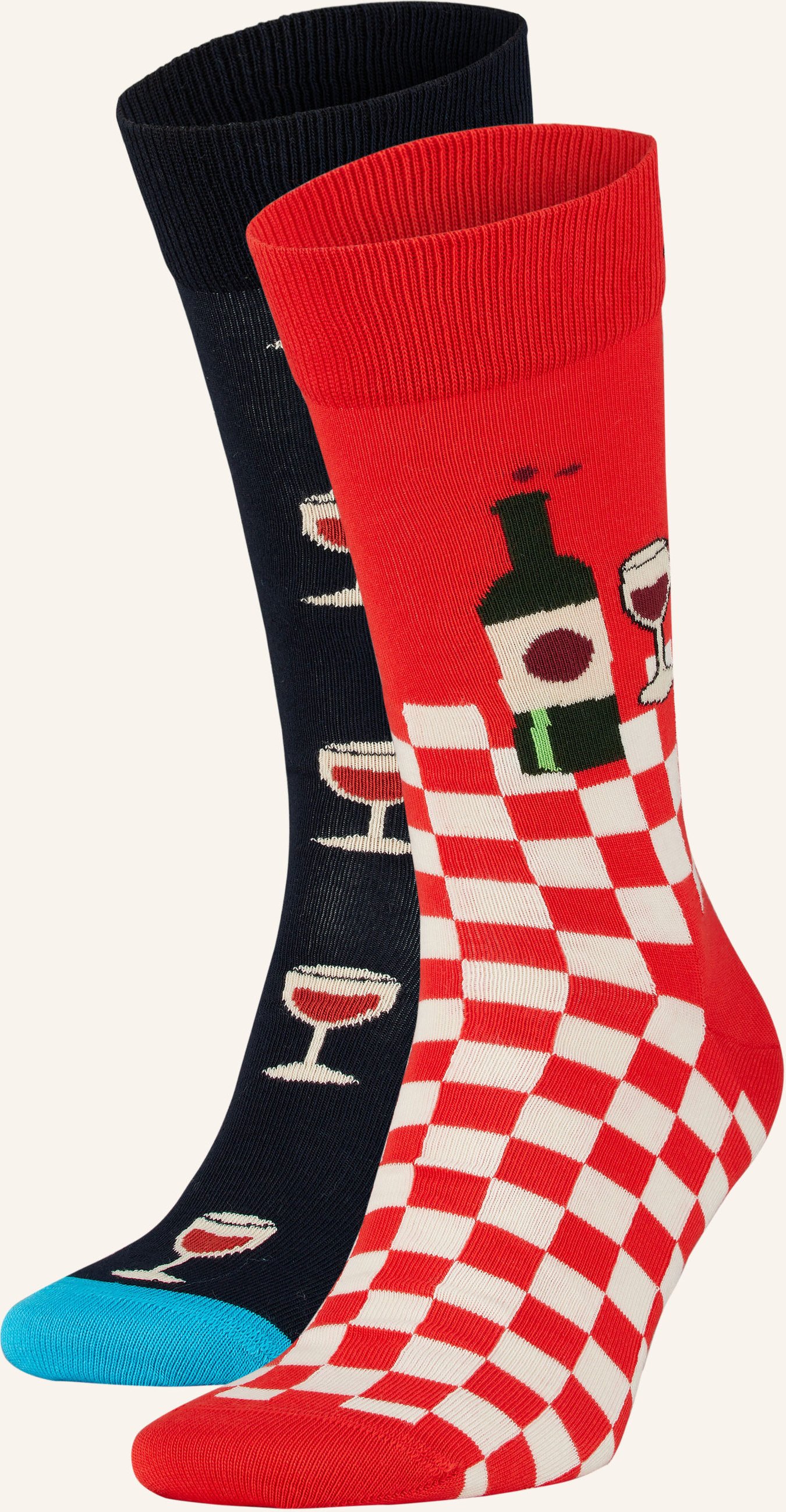 Happy Socks 2er-Pack Strümpfe Wine Mit Geschenkbox rot