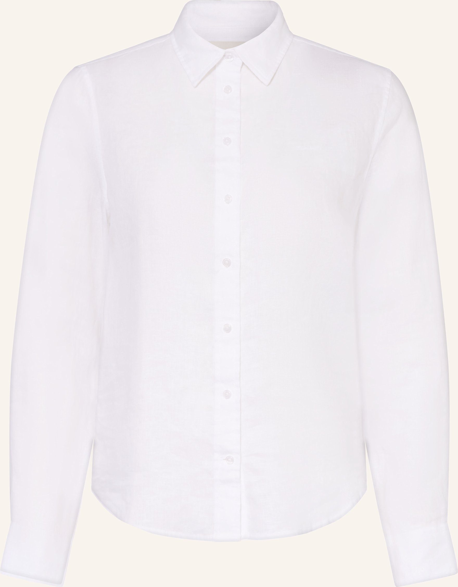 Gant Hemdbluse Aus Leinen weiss