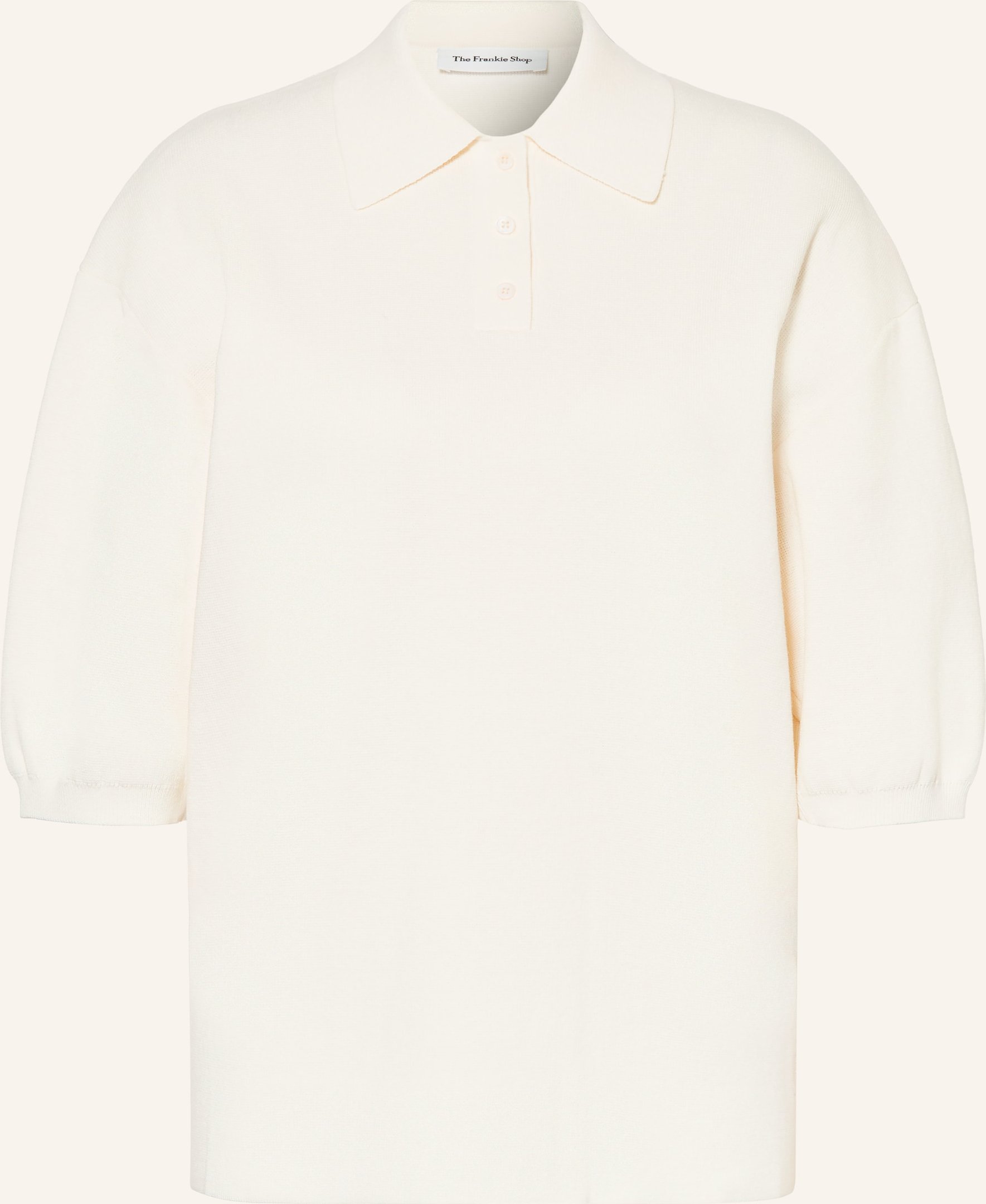 The Frankie Shop Strick-Poloshirt Nola weiss