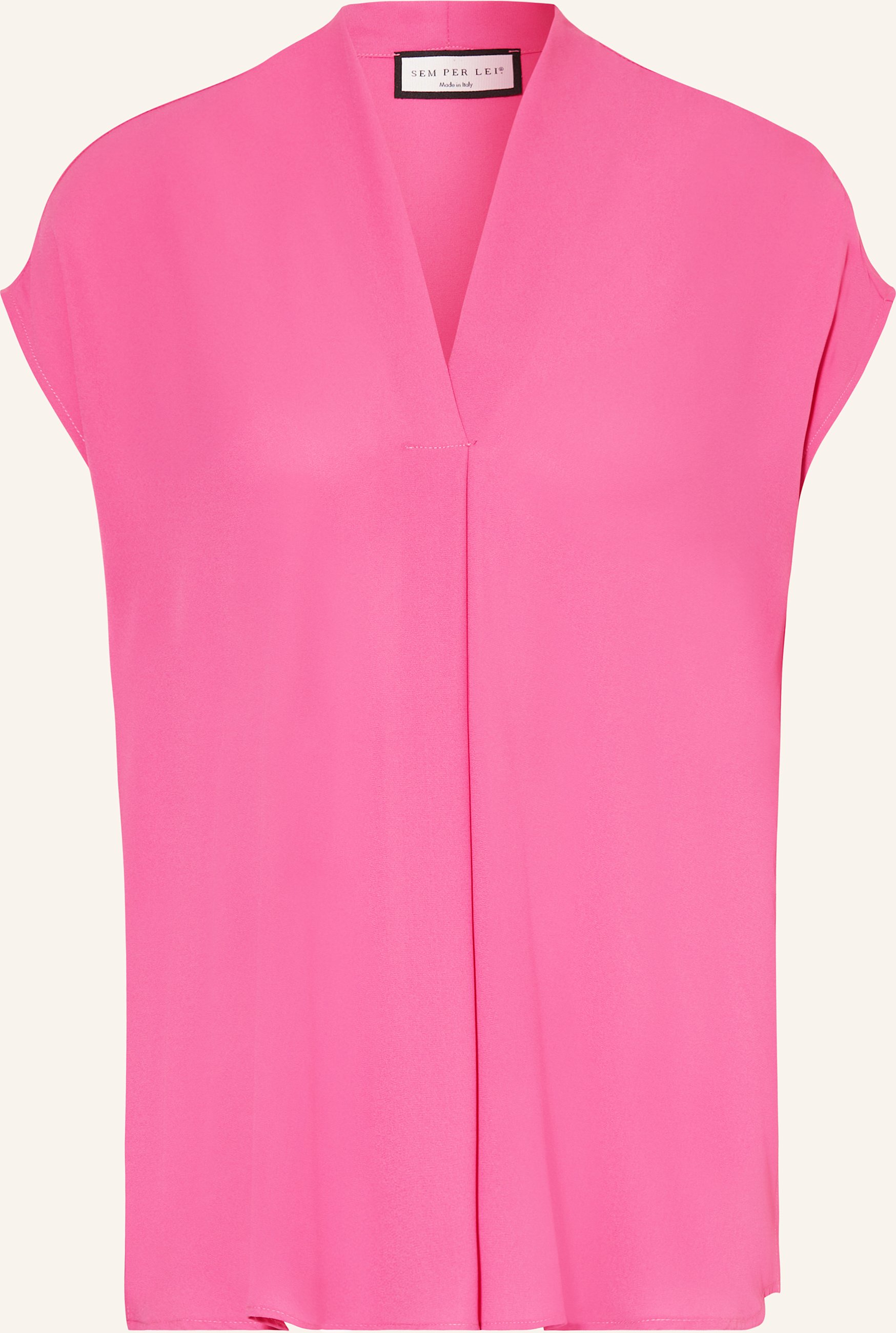 Sem Per Lei Blusenshirt Aus Satin pink