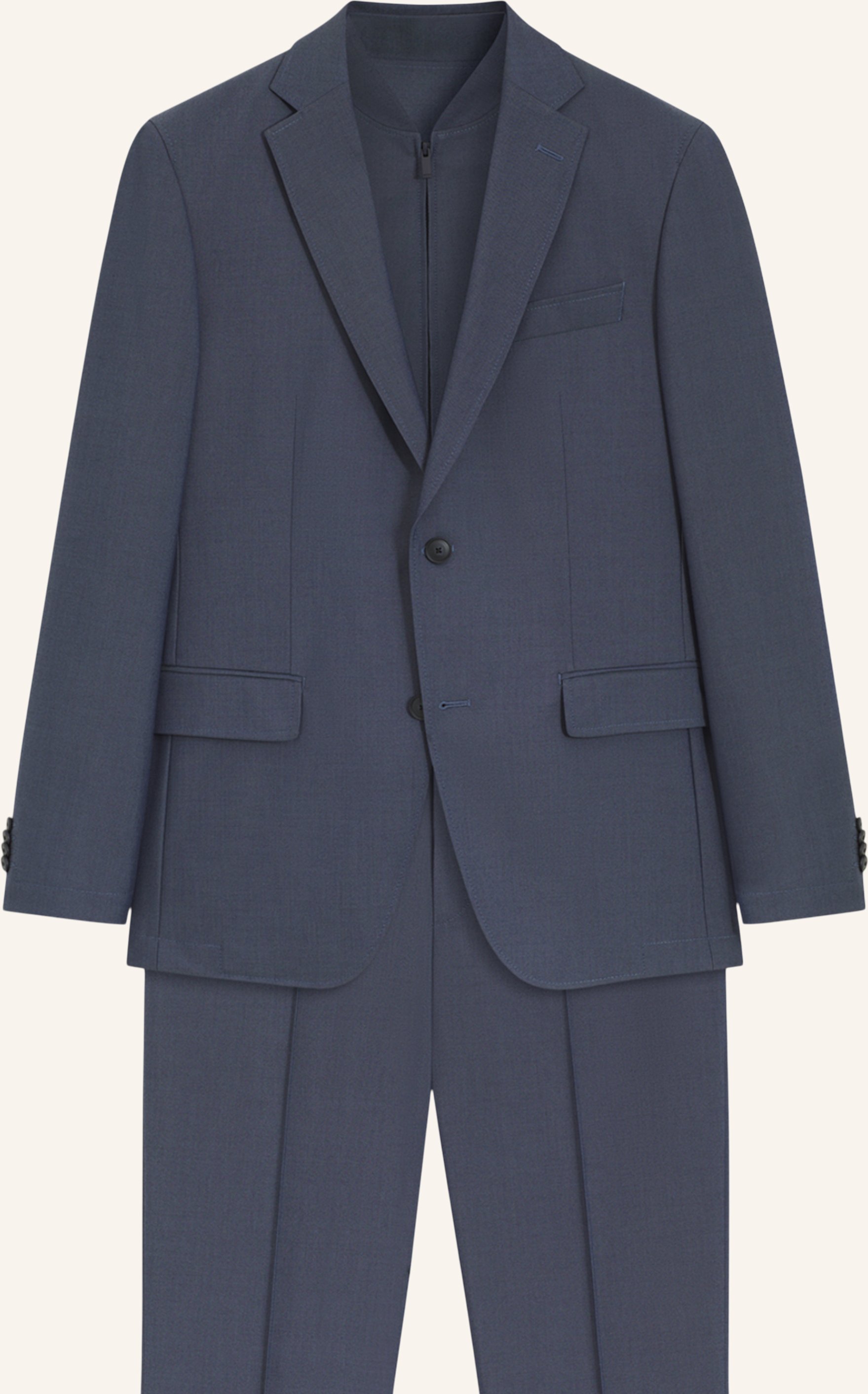 Boss Business Anzug P-Huge-3pcs-Wg-261 Slim Fit blau