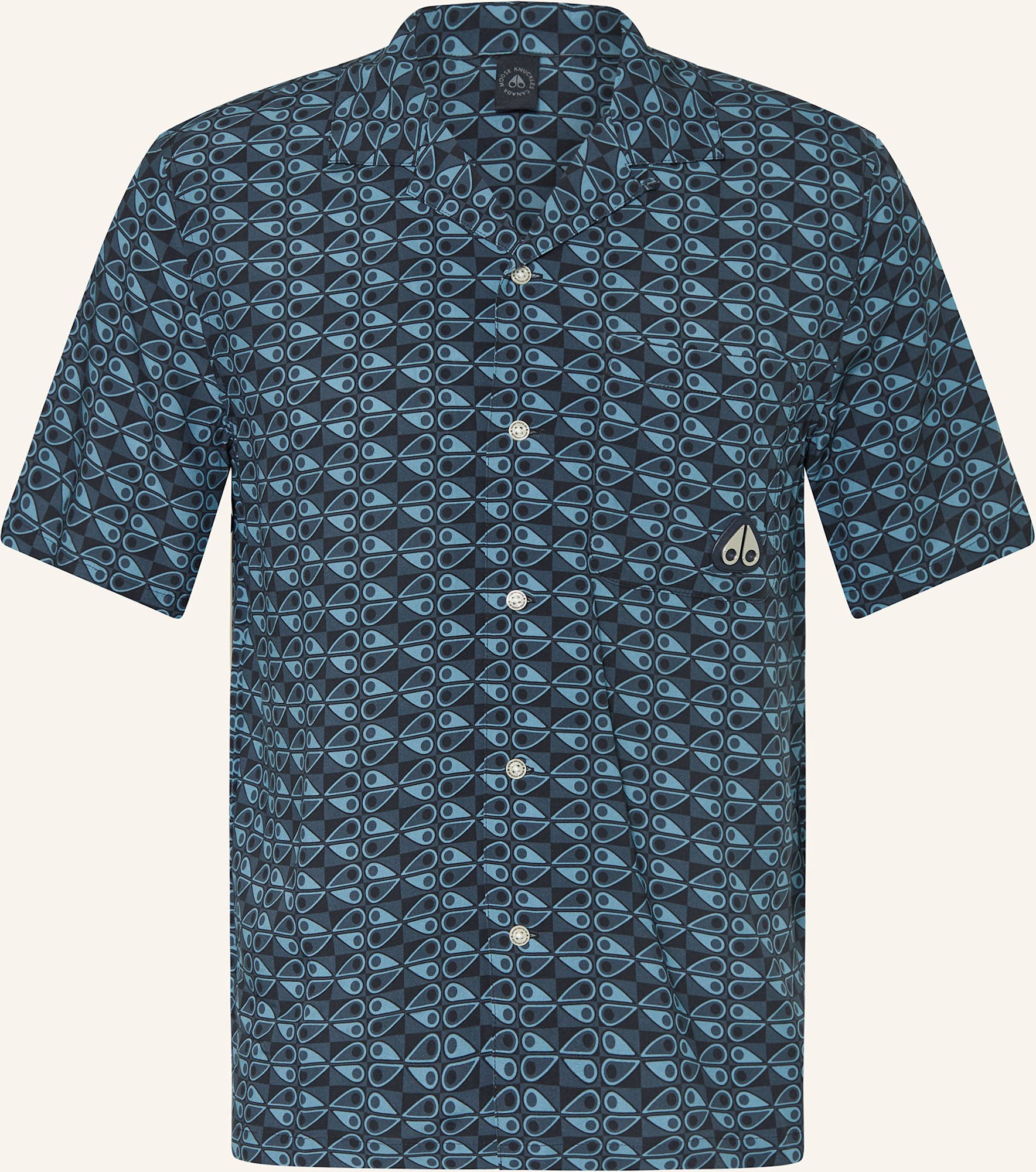 Moose Knuckles Resorthemd The Bay Regular Fit blau