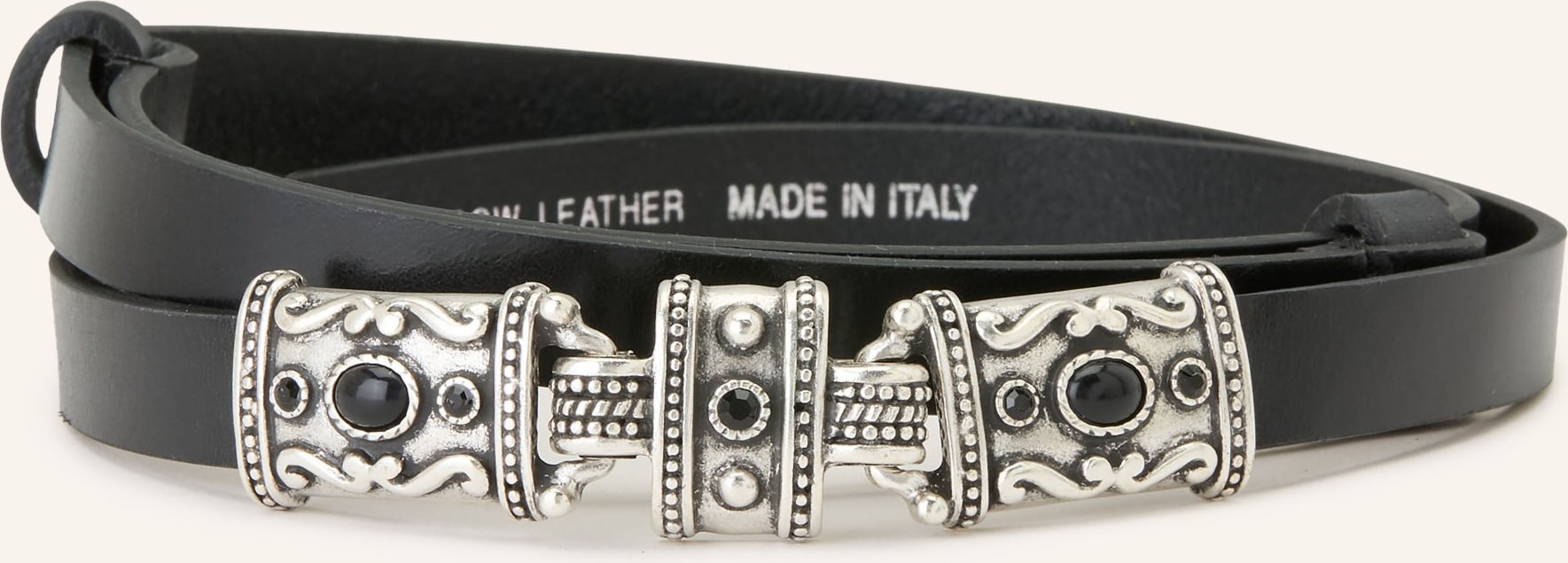 Ba&Sh Ledergürtel Bara schwarz