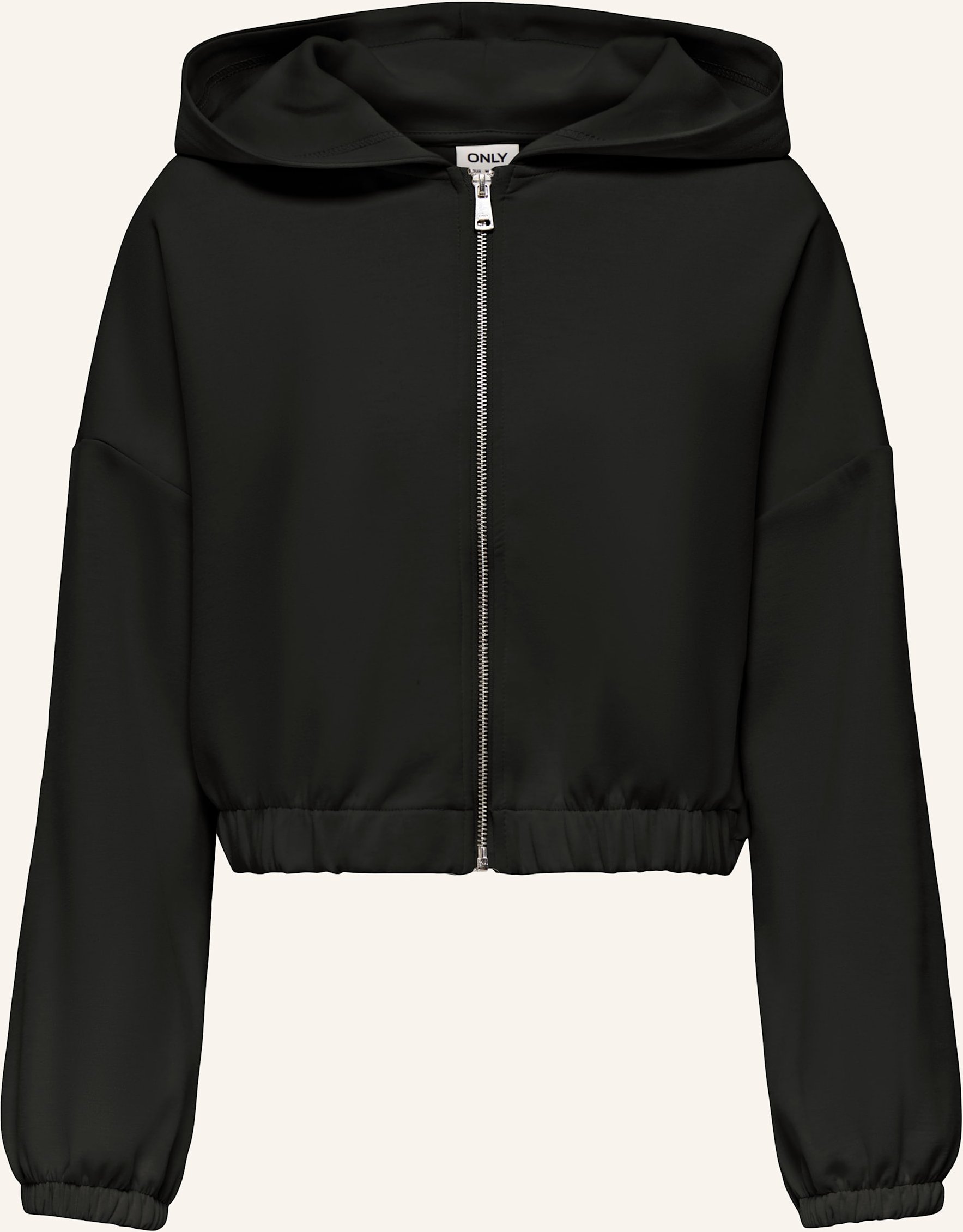 Only Cropped-Sweatjacke schwarz