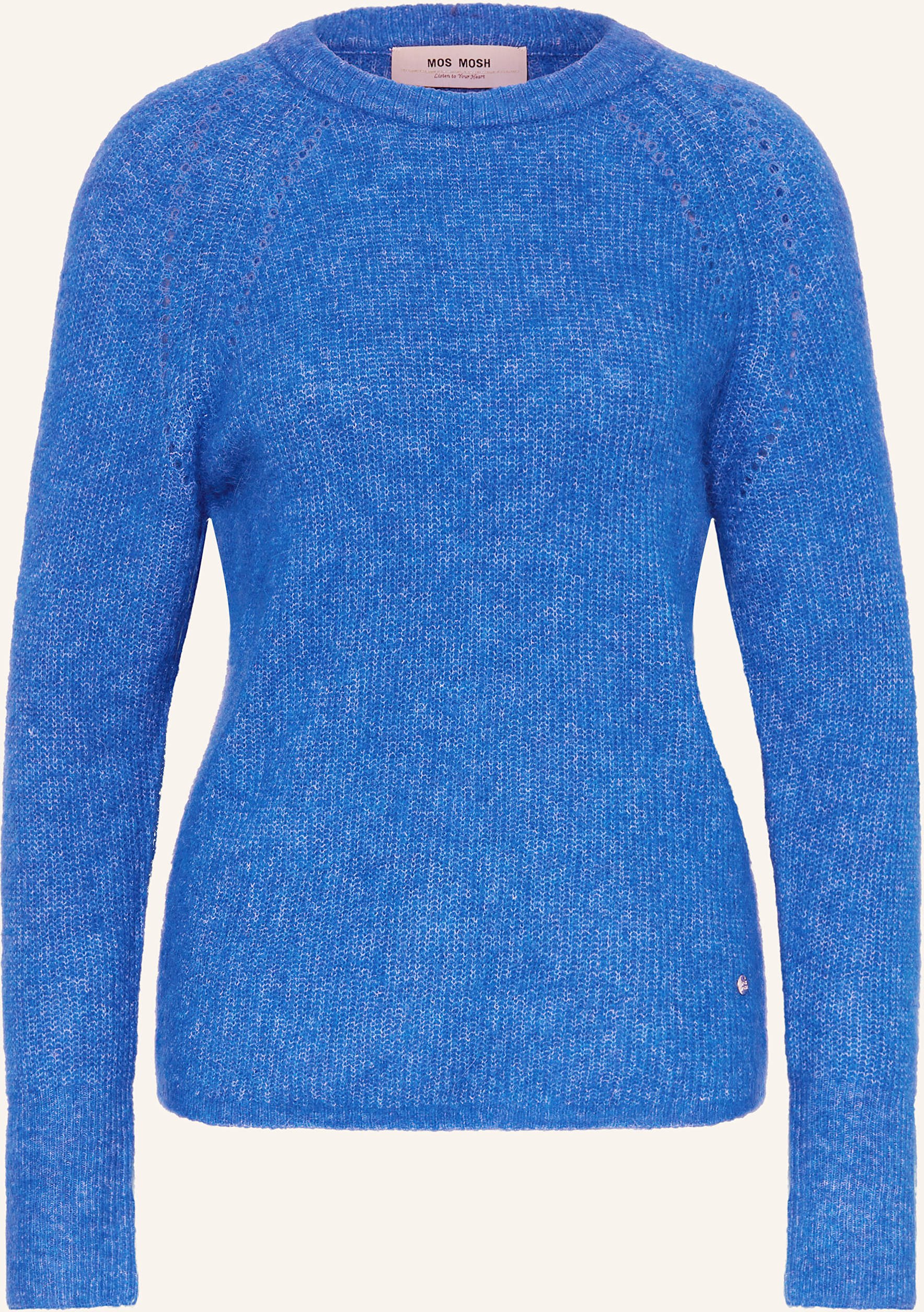 Mos Mosh Pullover Mmtammy Thora Mit Alapka Und Cashmere blau