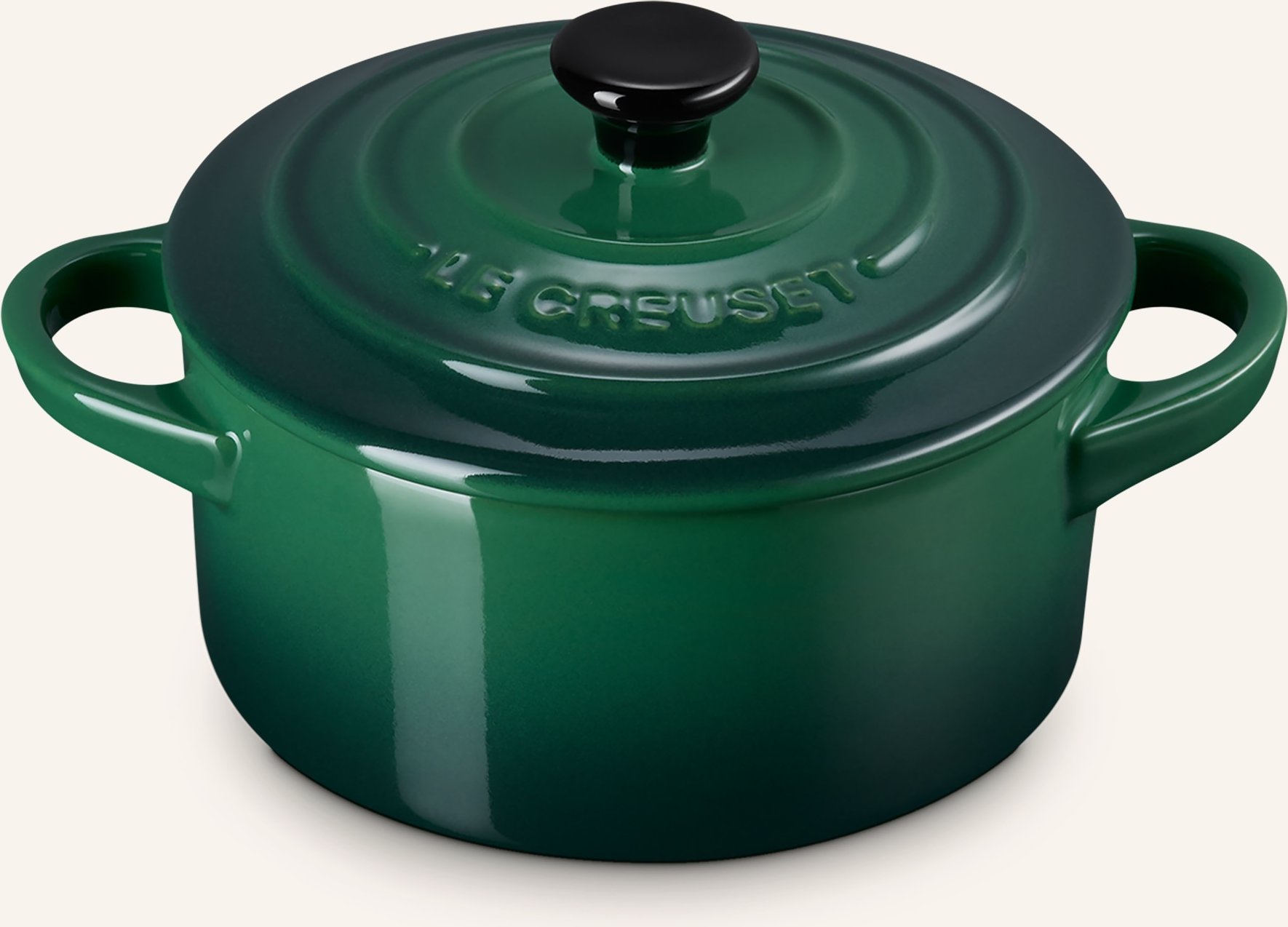 Le Creuset Mini-Cocotte gruen