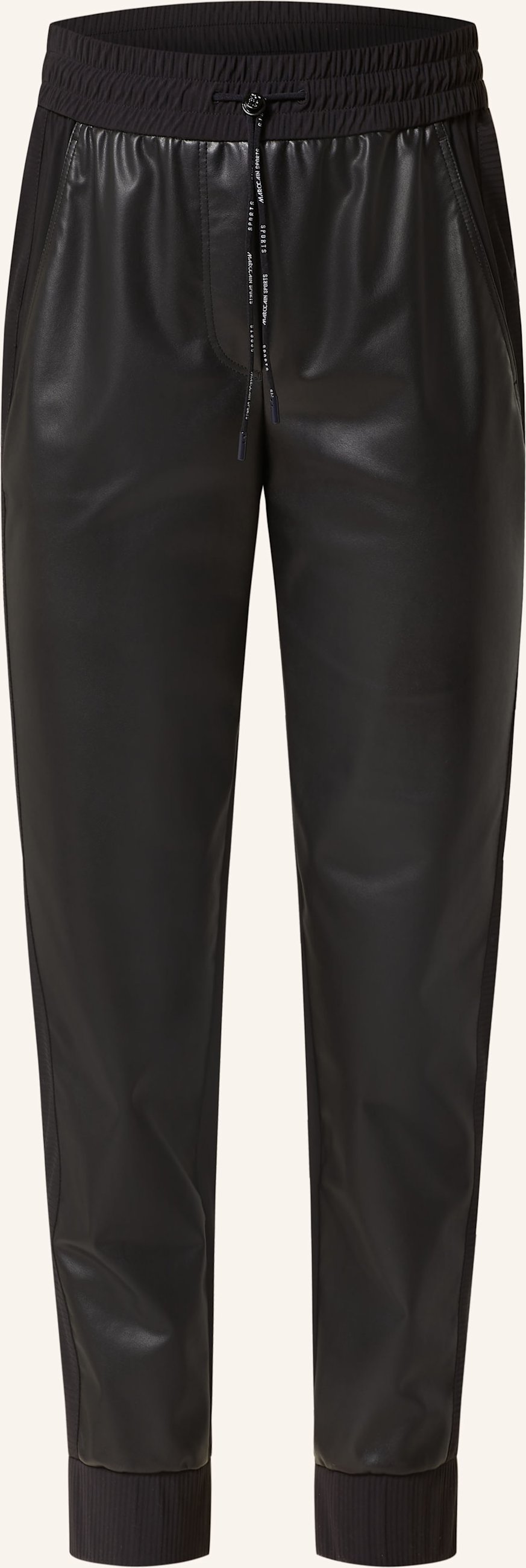Marc Cain 7/8-Hose Rhodos Im Materialmix schwarz