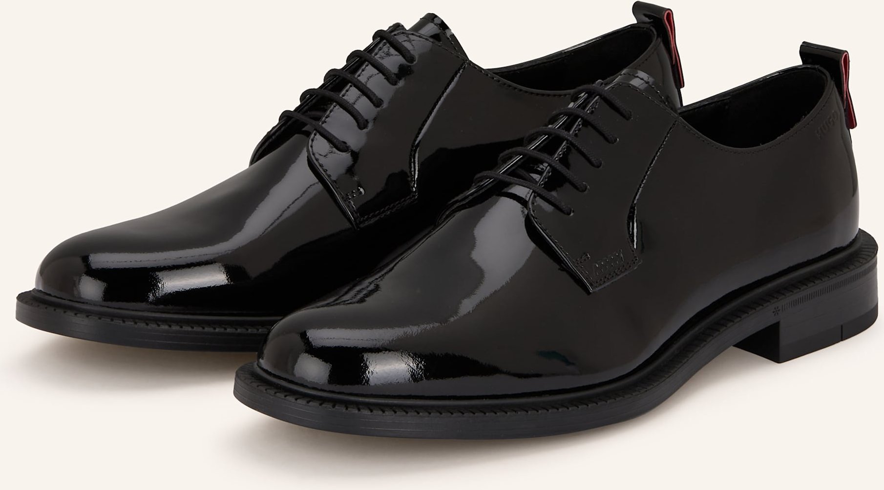 Hugo Lackschnürer Lysander schwarz