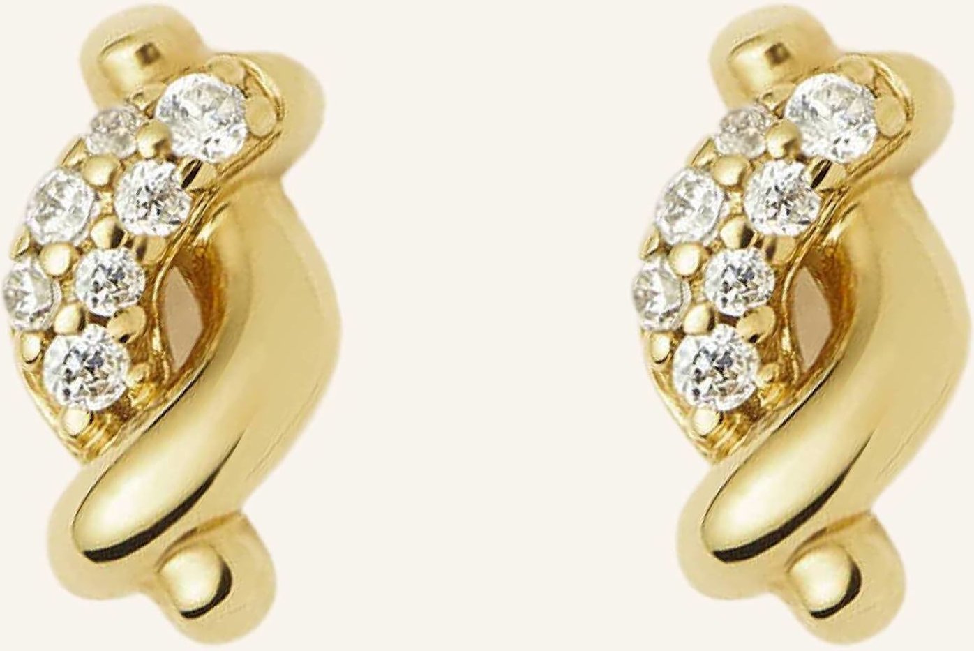 Missoma Ohrringe Molten Snow By Glambou gold