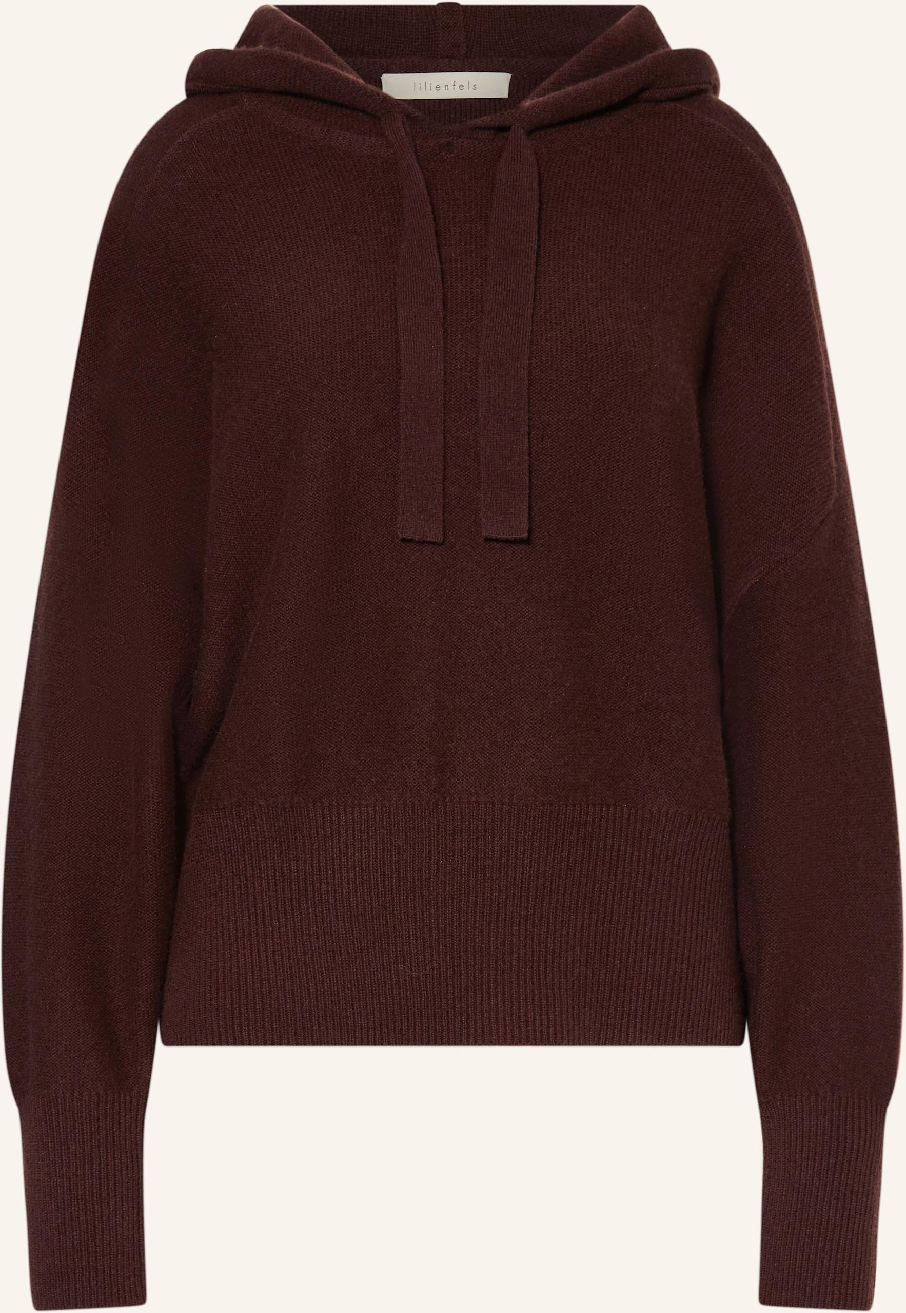 Lilienfels Strick-Hoodie Aus Cashmere braun