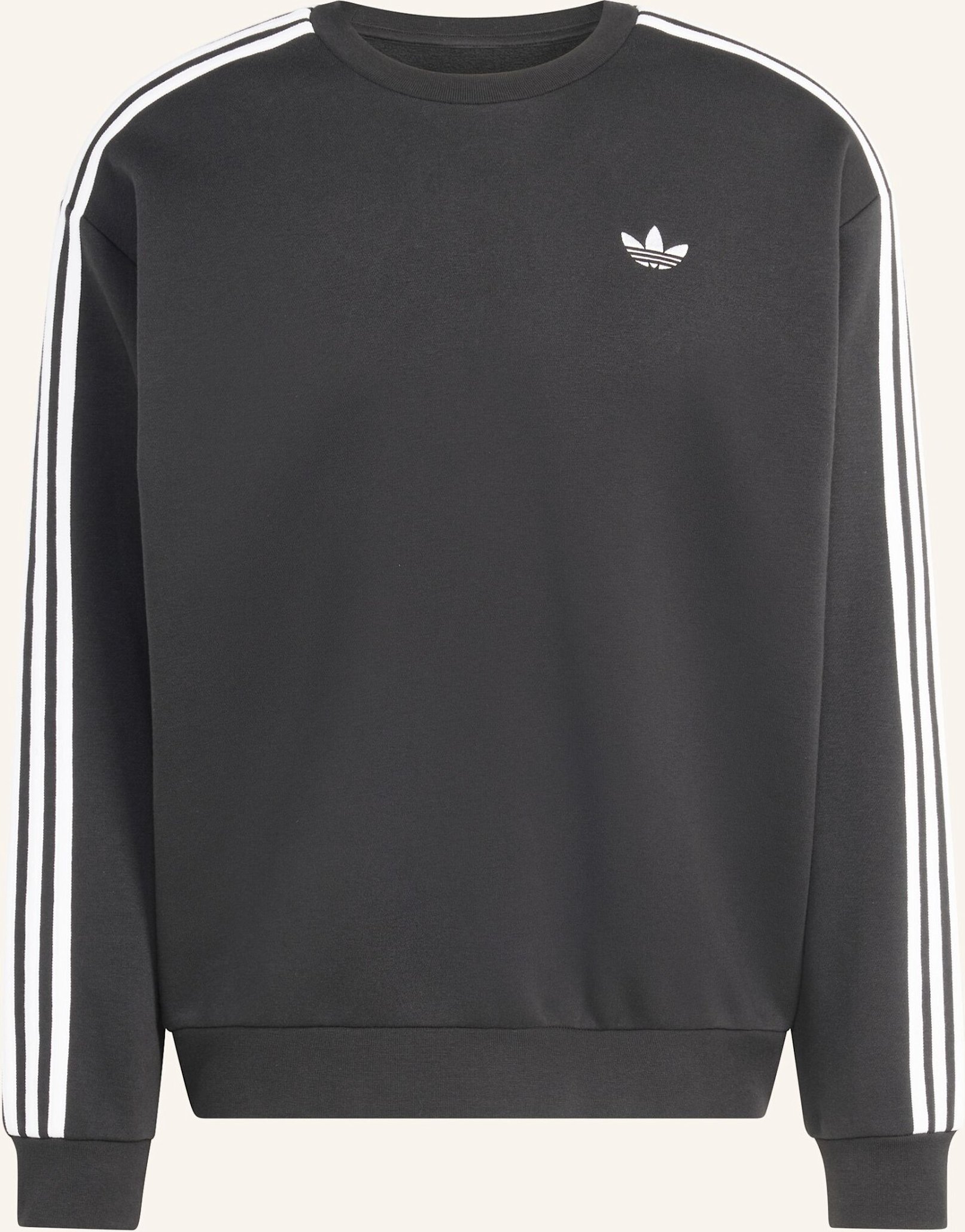 Adidas Originals Adicolor 3-Streifen Oversized Crewneck schwarz