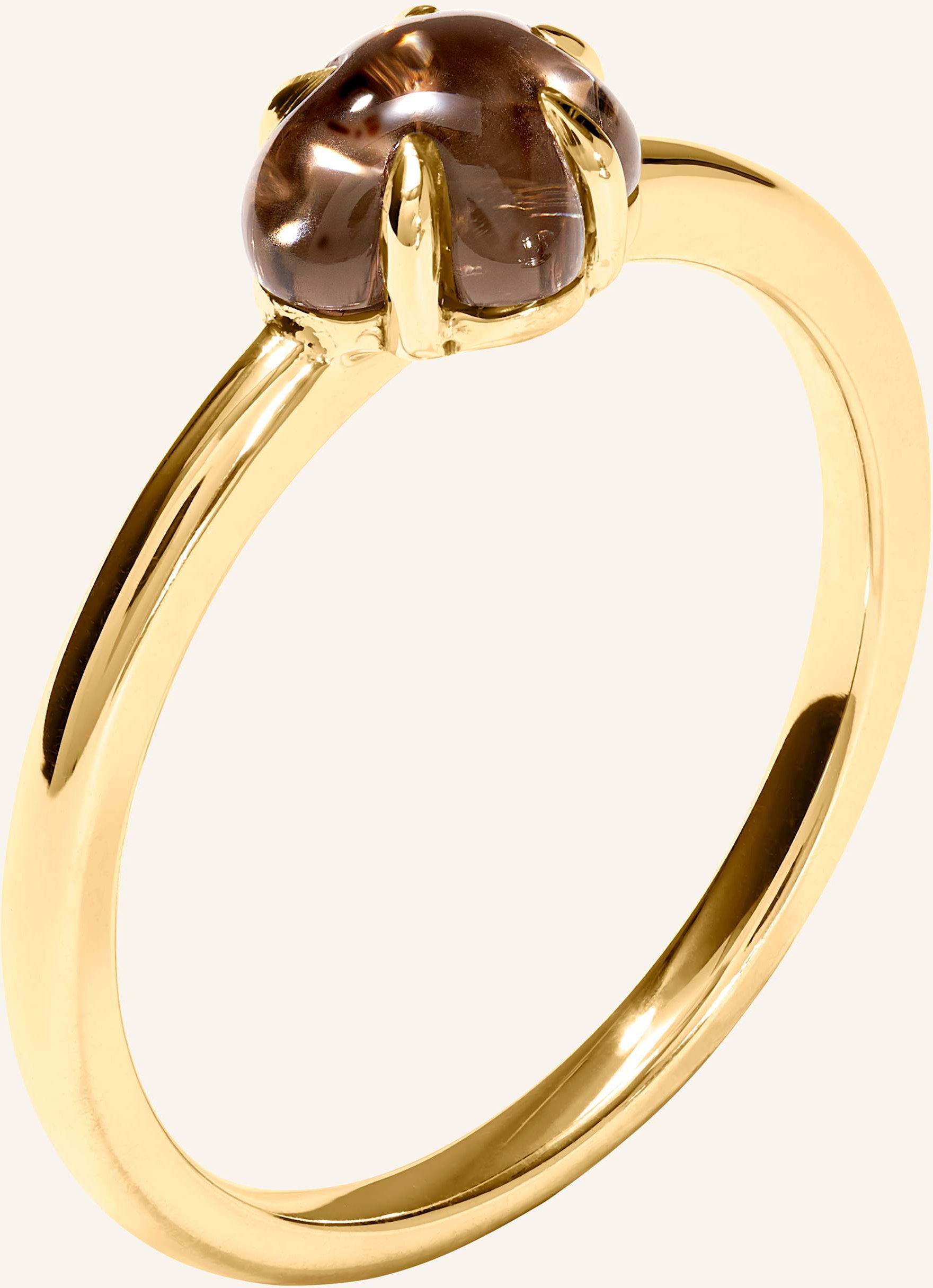 Vieri Ring Wolke Rauchquarz Mittelgroß gold