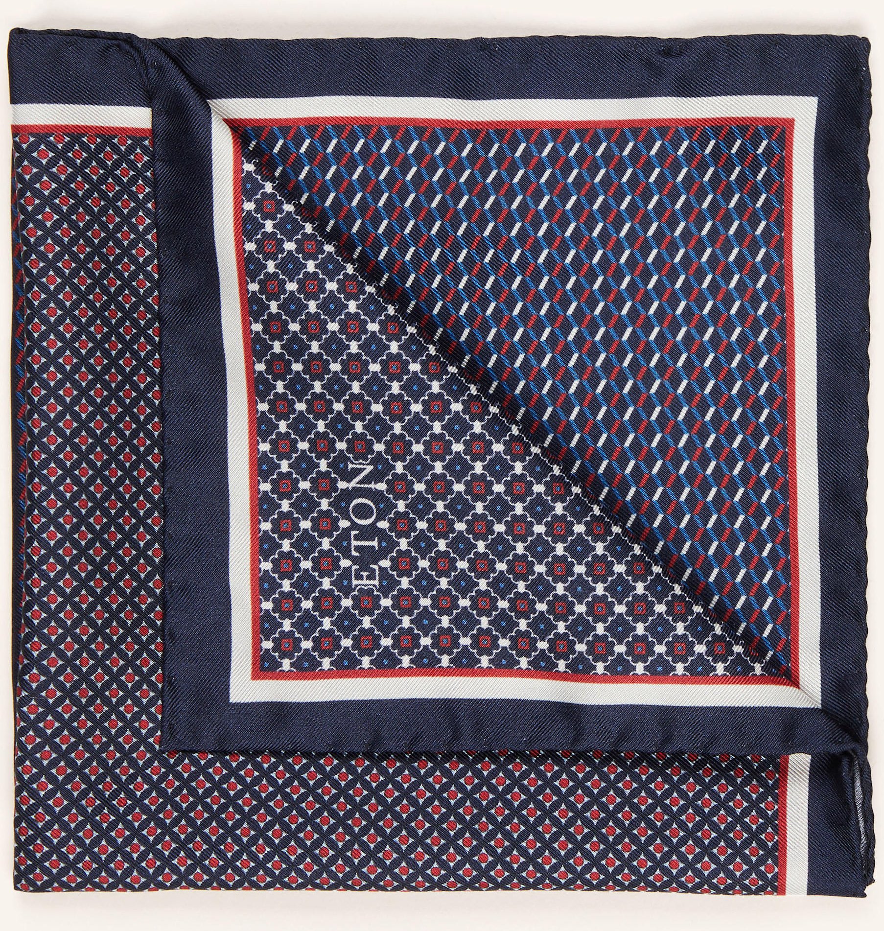 Eton Einstecktuch blau