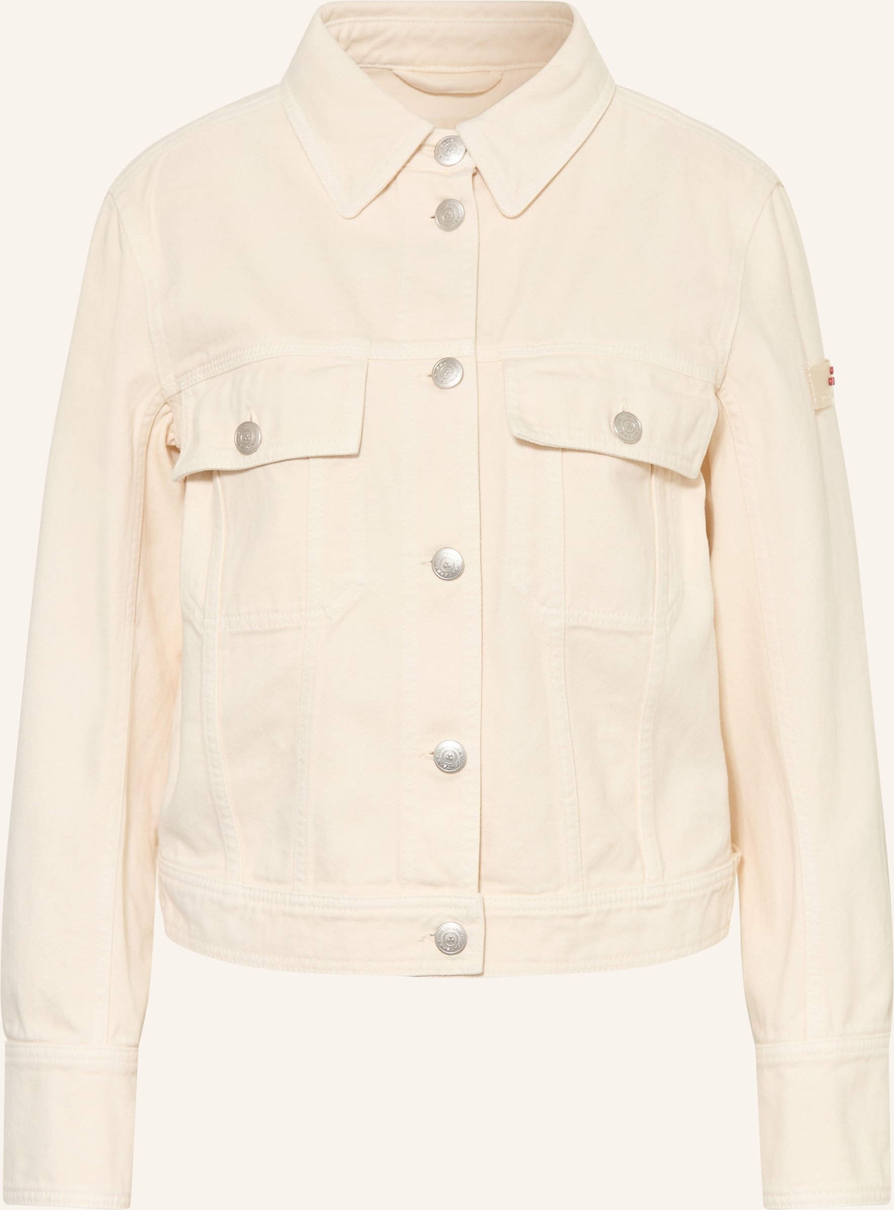 Peuterey Jeansjacke Lala Bull weiss