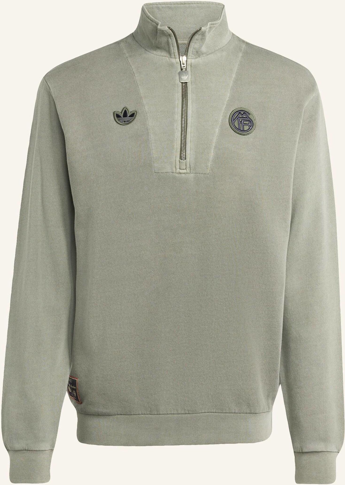 Adidas Originals Fc Bayern München Terrace Icons Tom Mit Reissverschluss Bis Zur Brust gruen
