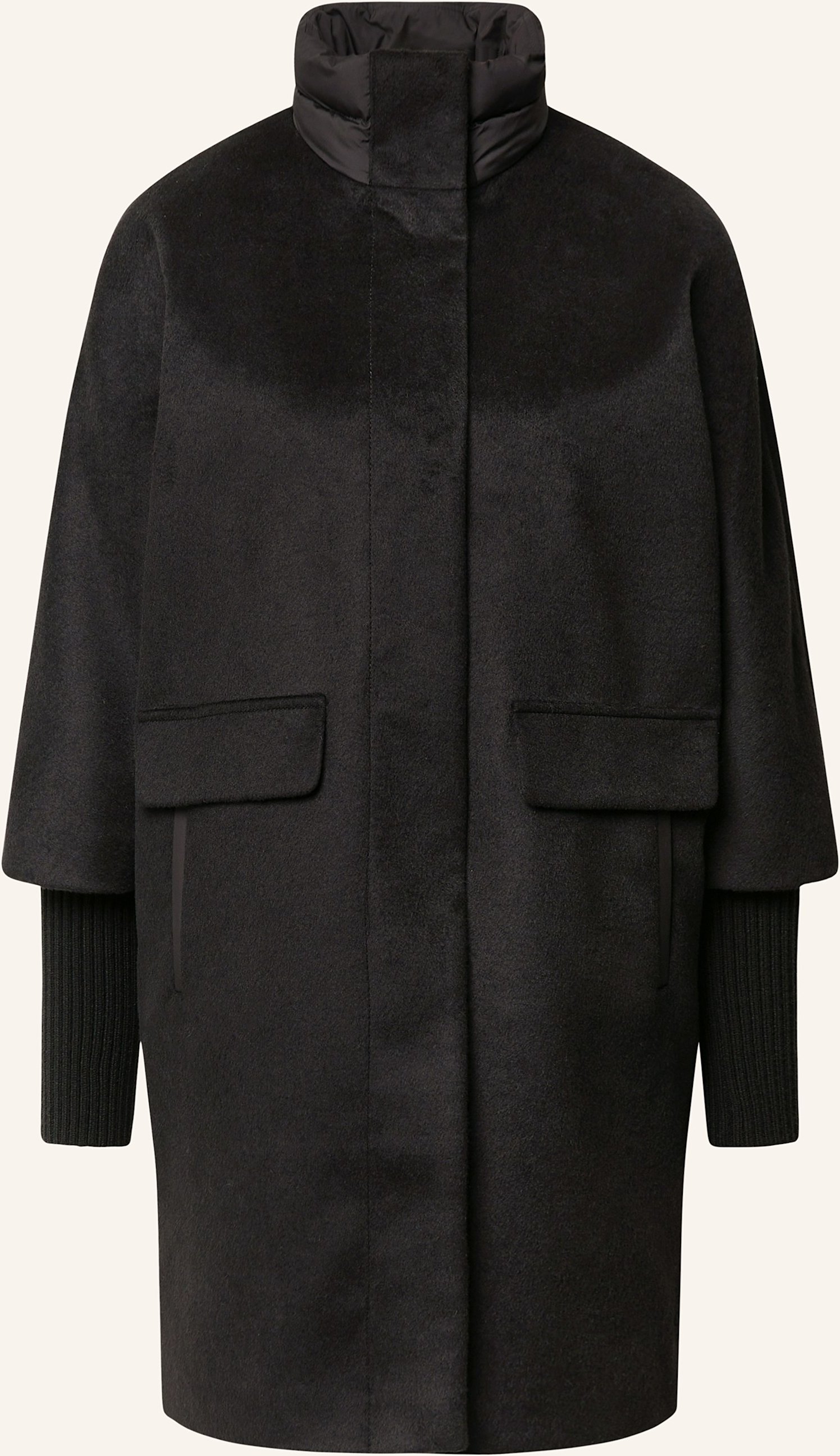 Comma Mantel schwarz