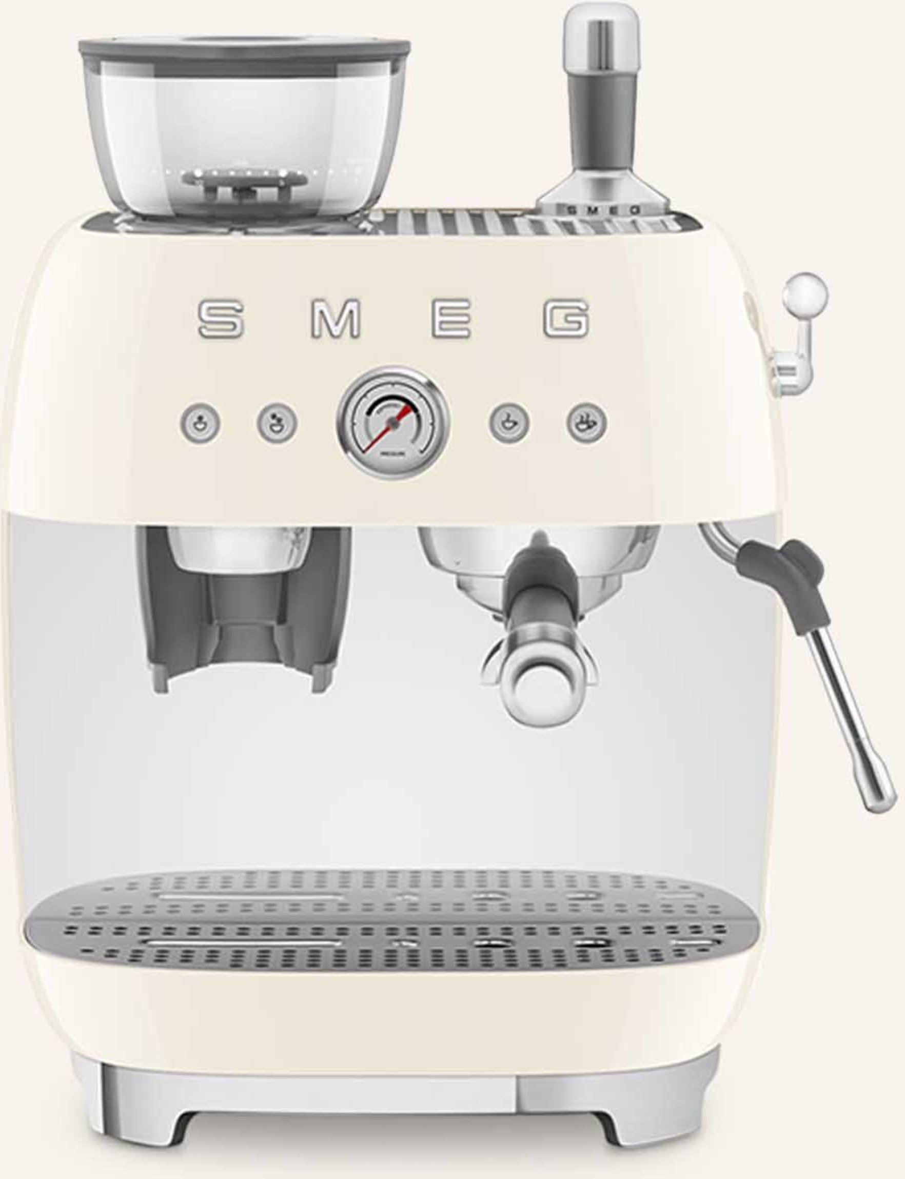 Thumbnail - Smeg Espressomaschine ecf03 Mit Kaffeemühle beige
