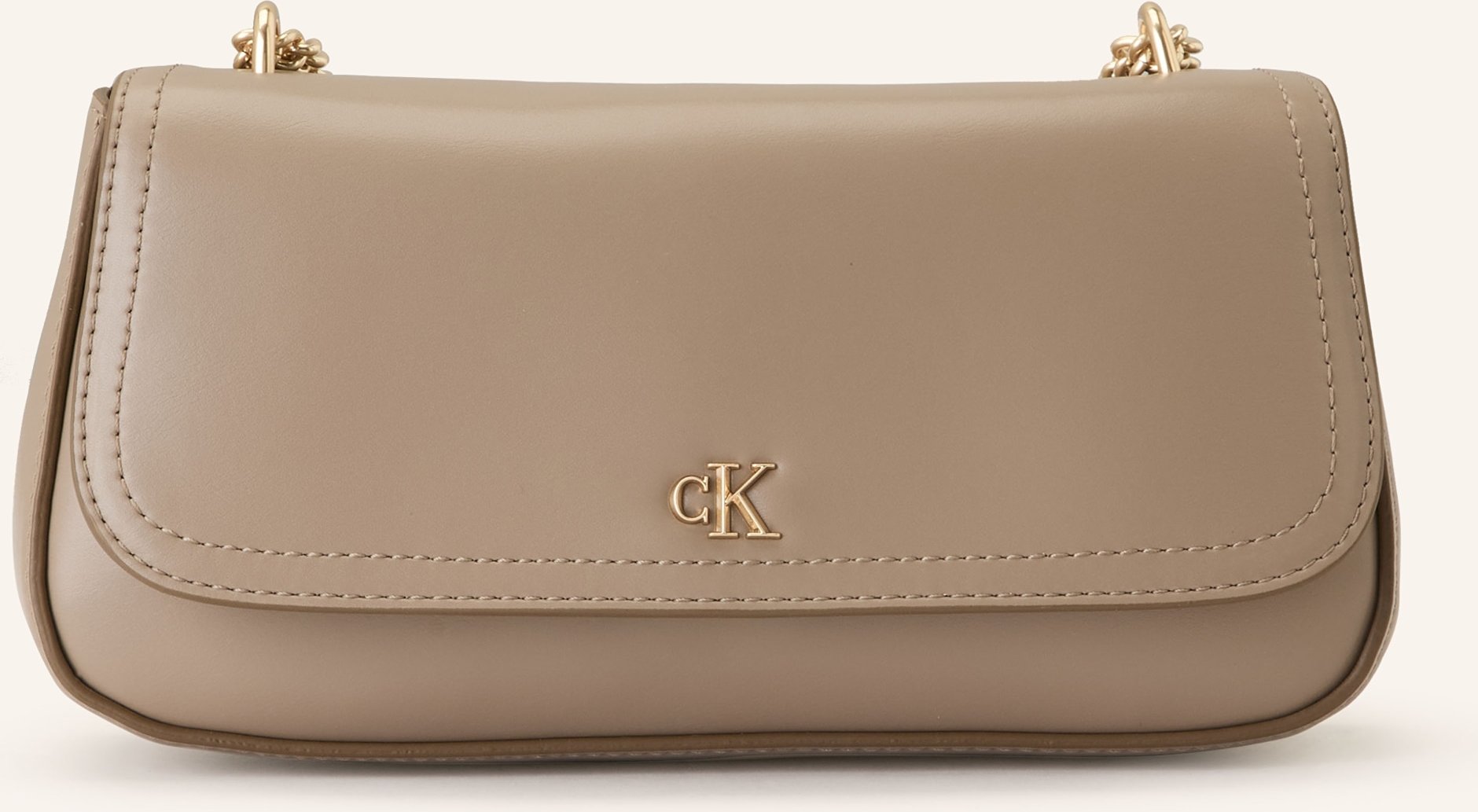 Calvin Klein Schultertasche Small beige