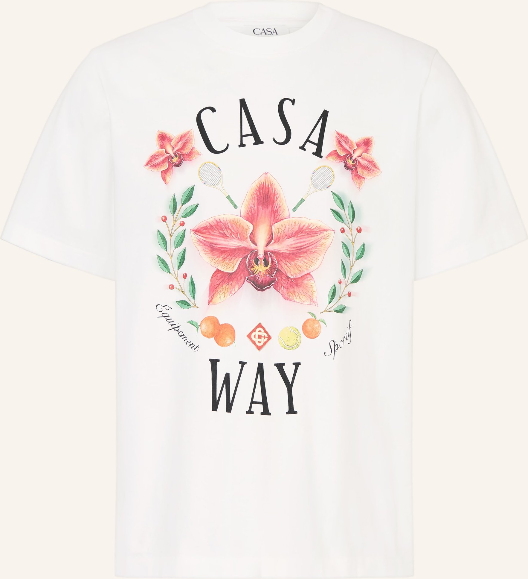 Casablanca T-Shirt Casa Way Orchid weiss