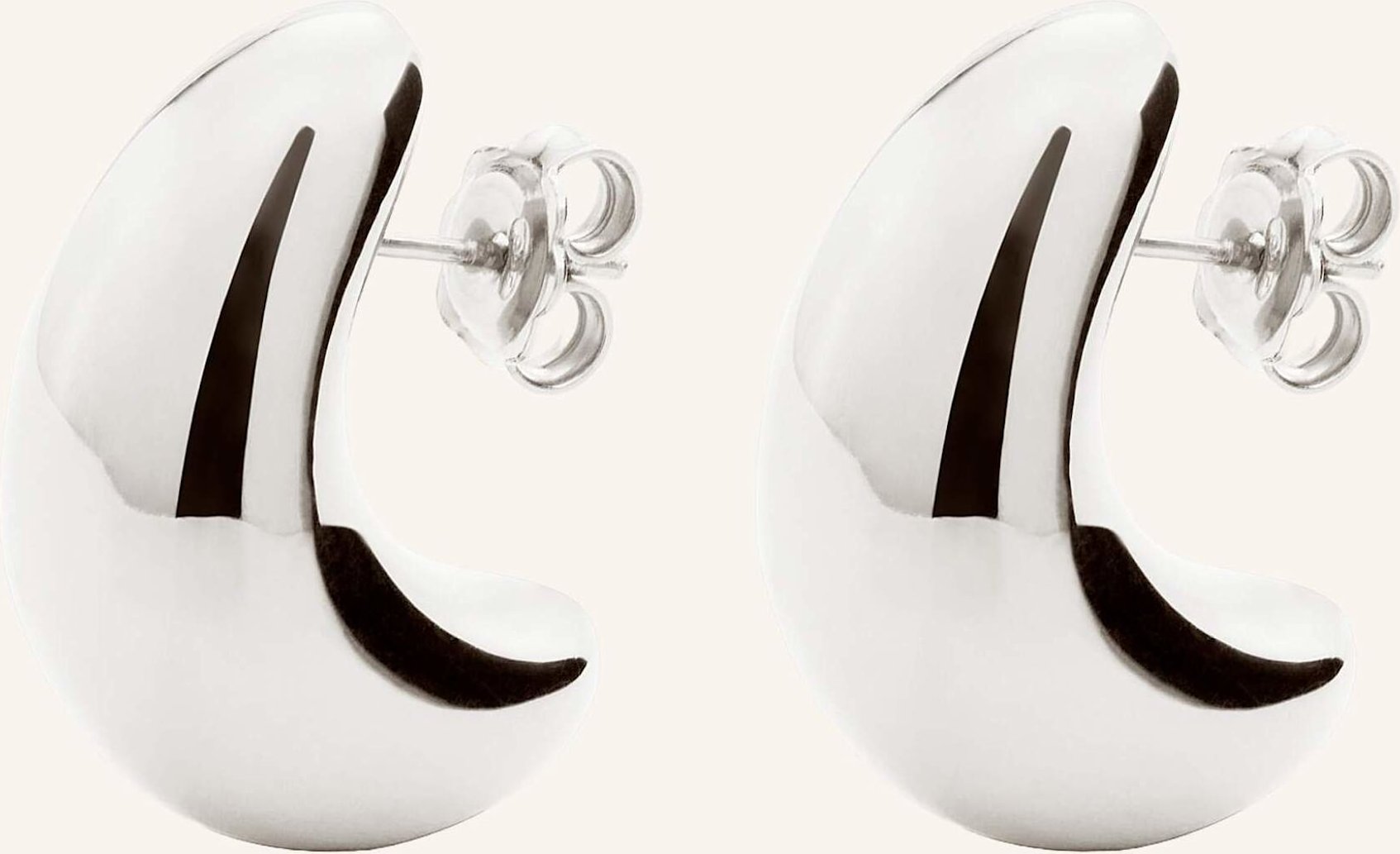 Pompidou Ohrstecker Elia Moon Stud By Glambou silber