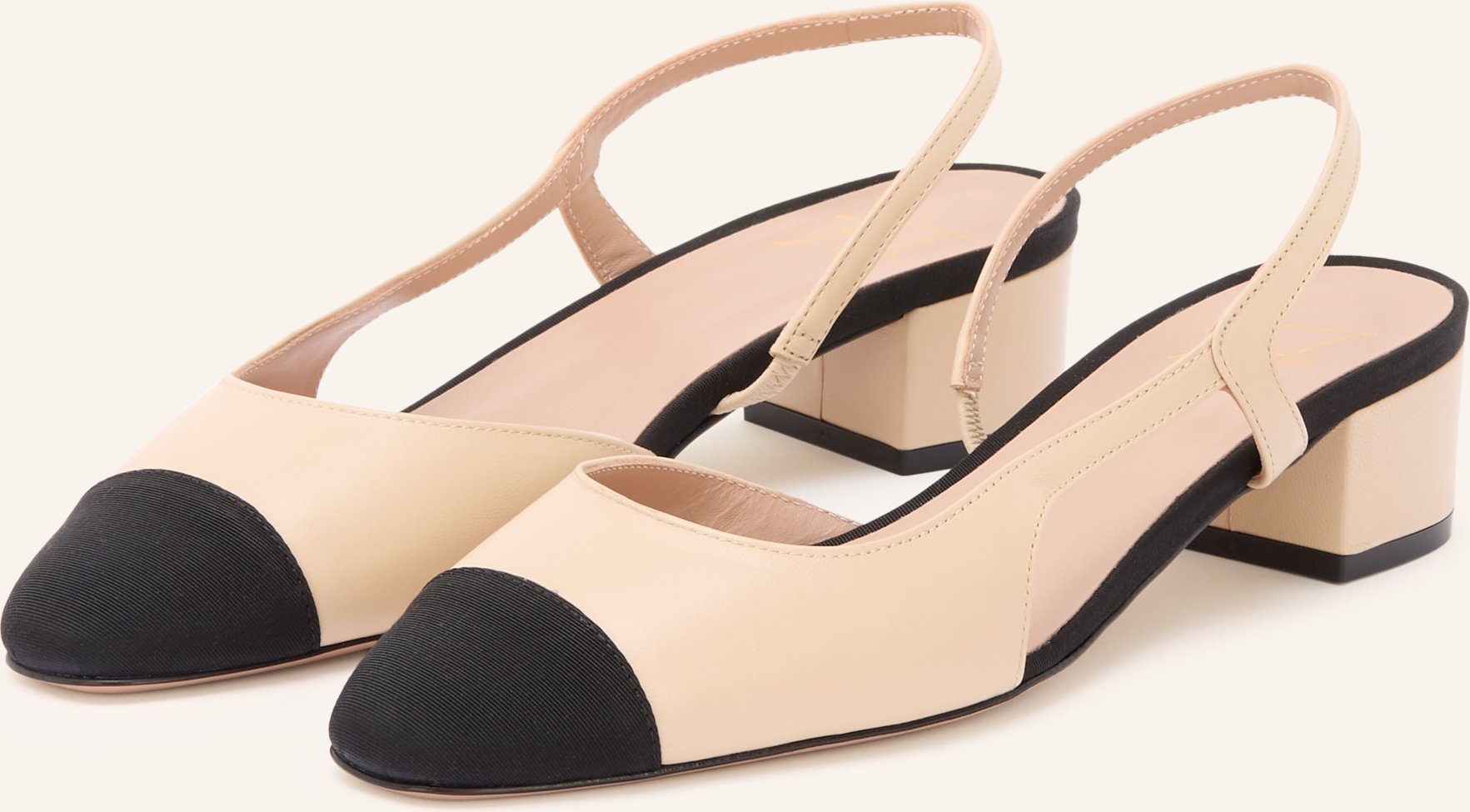 Festa Slingpumps Rosette beige