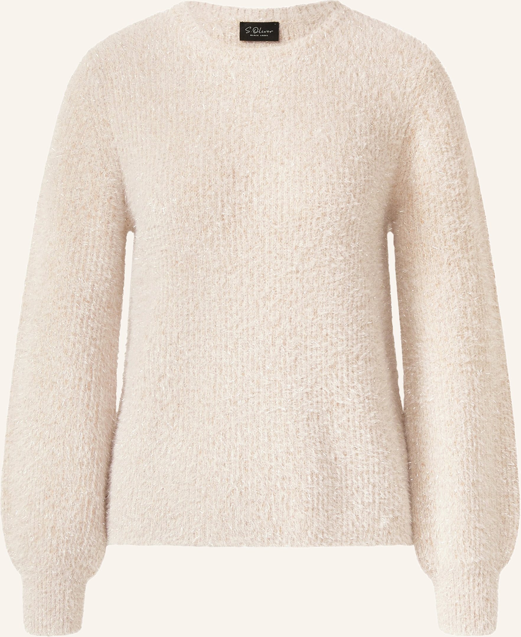 Thumbnail - S.Oliver Black Label Pullover Mit Glitzergarn beige