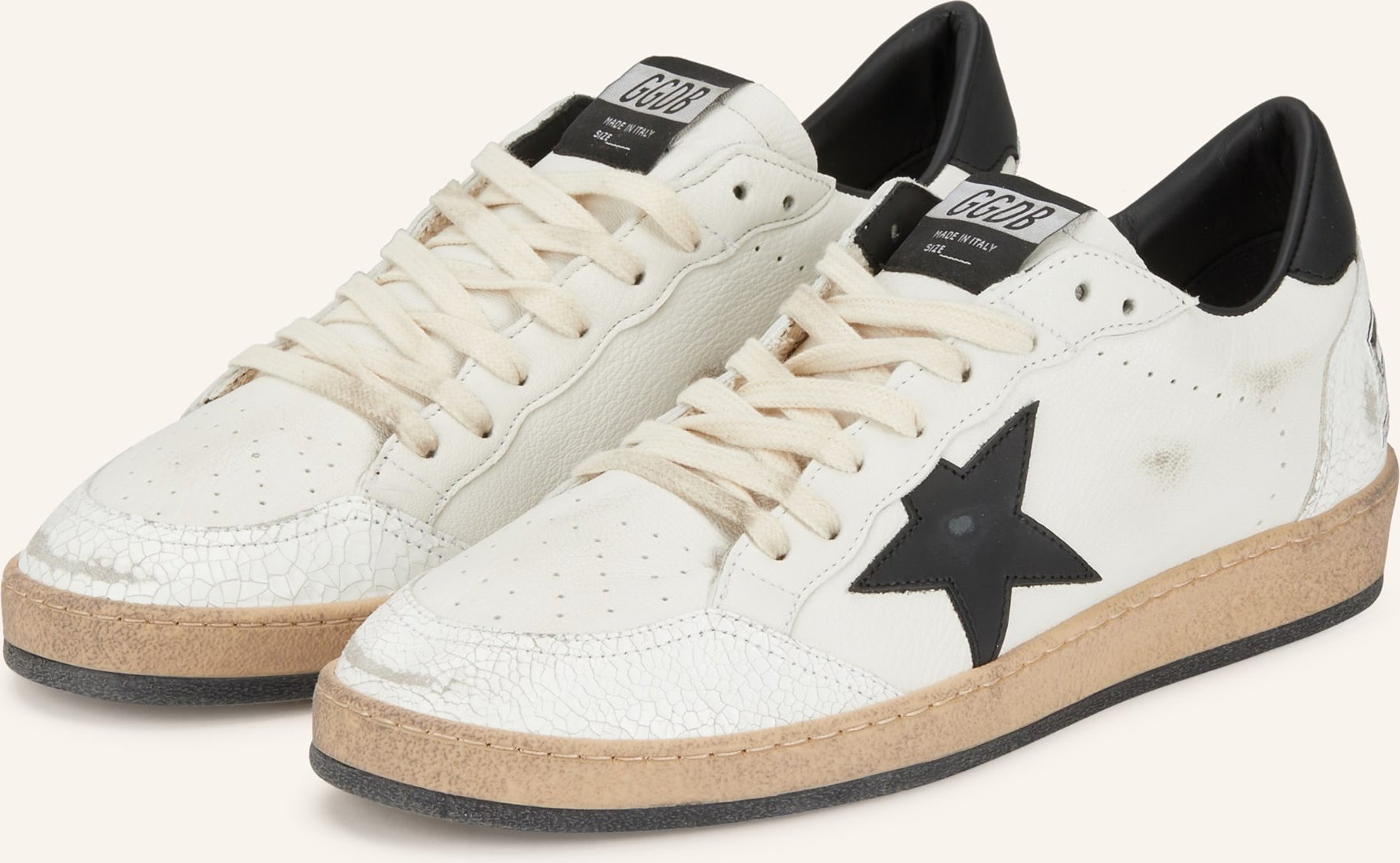 Golden Goose Sneaker Ball Star weiss