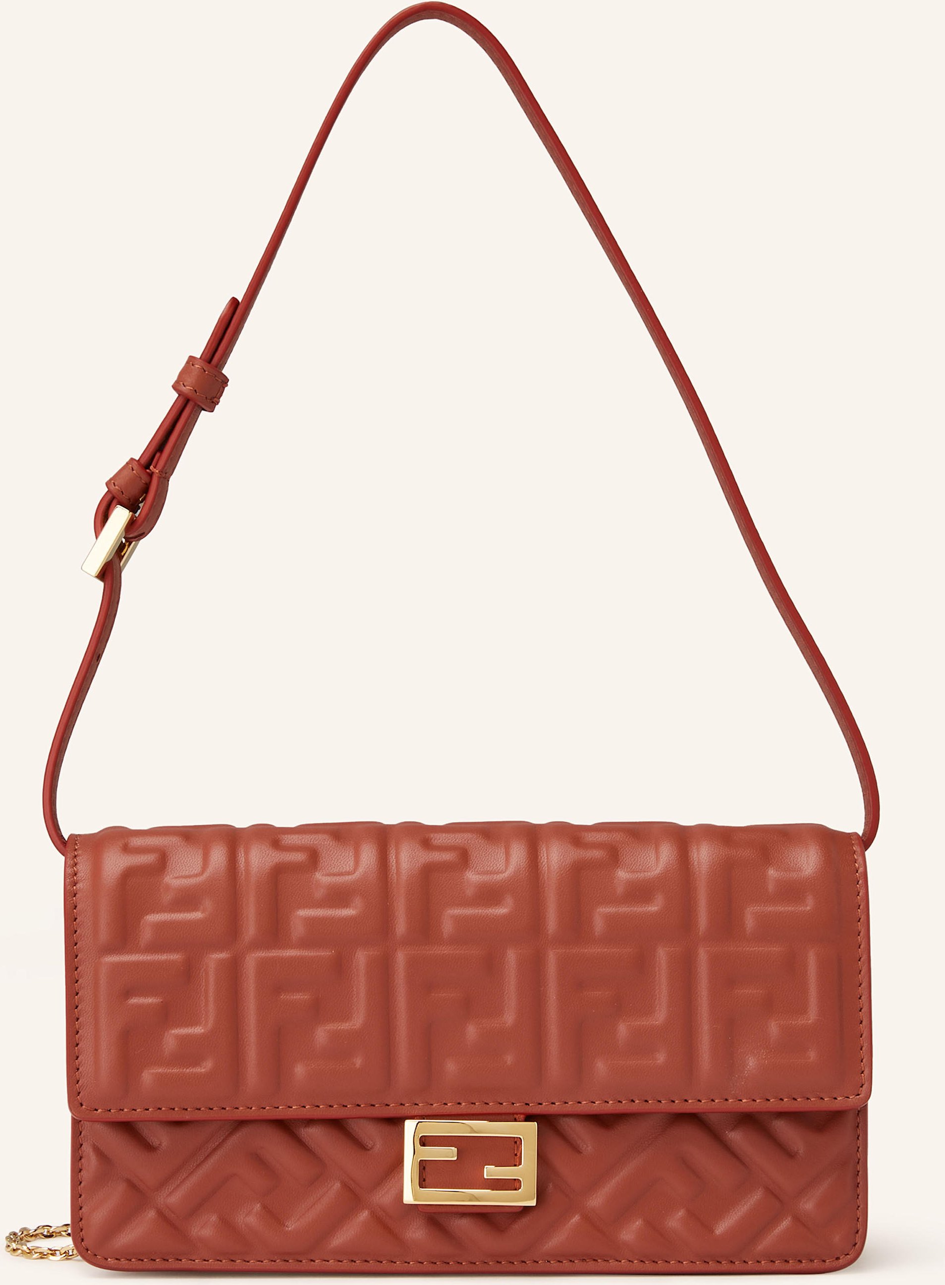 Fendi Geldbörse Baguette Zum Umhängen braun