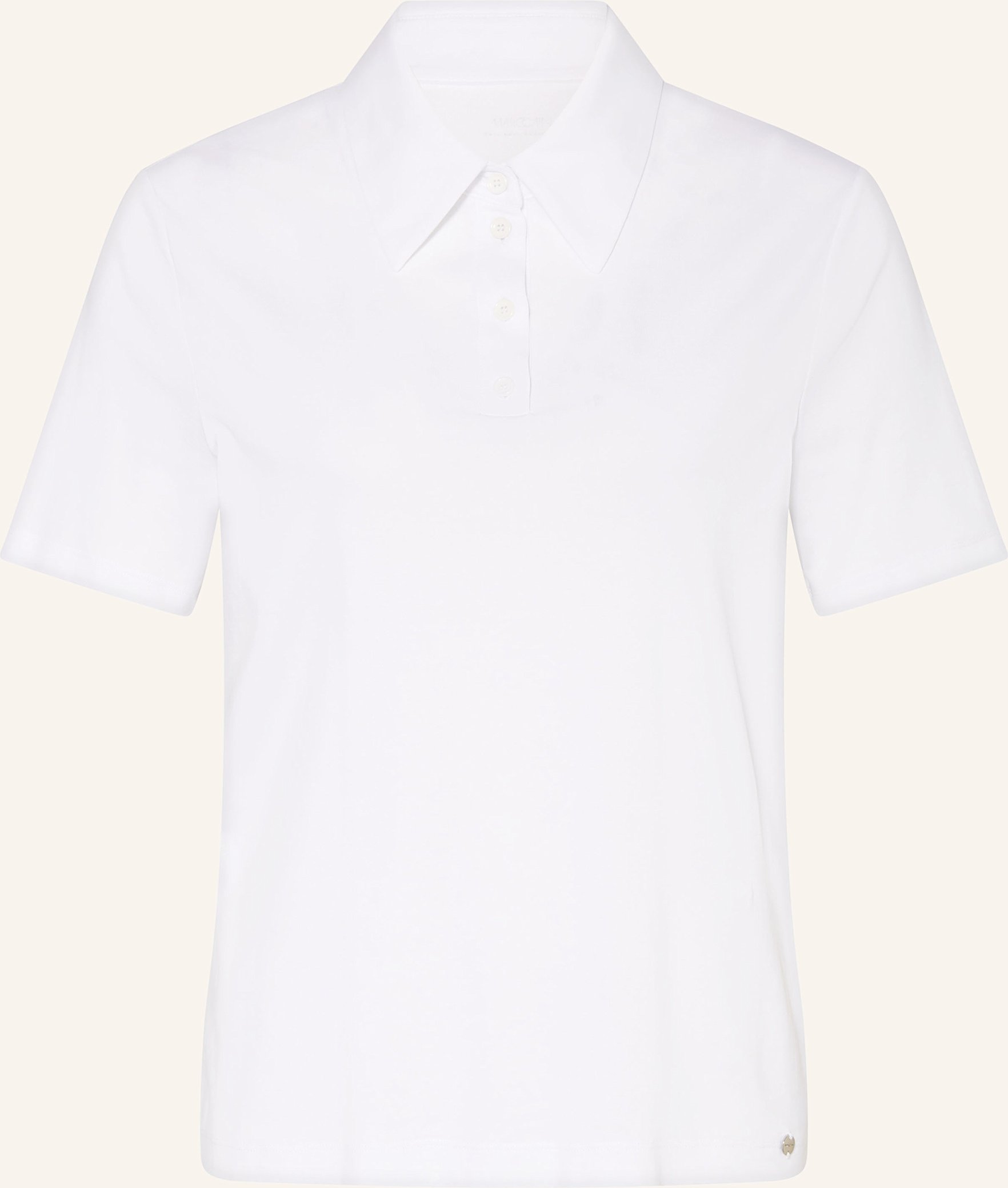 Marc Cain Jersey-Poloshirt weiss