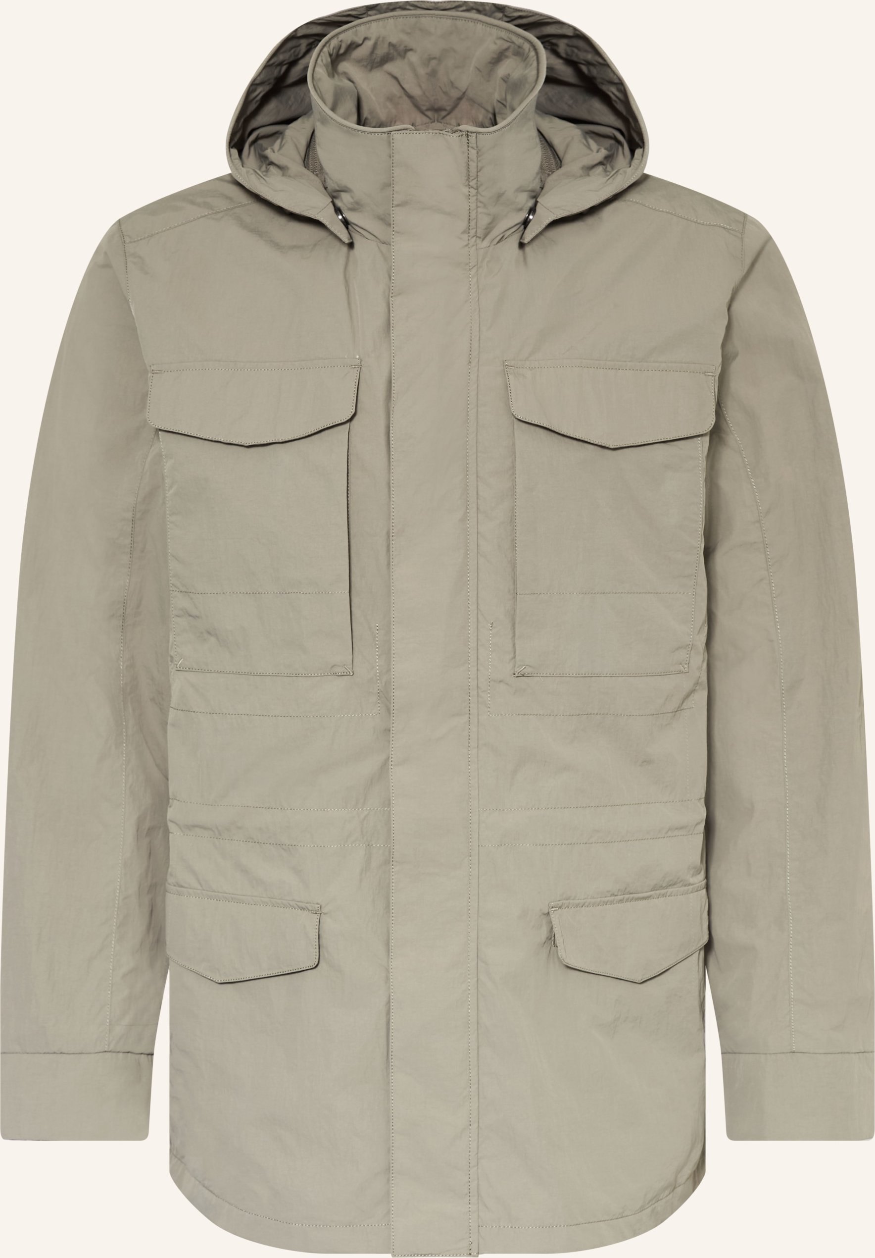 Wellensteyn Fieldjacket Kingsgold Mit Abnehmbarer Kapuze gruen