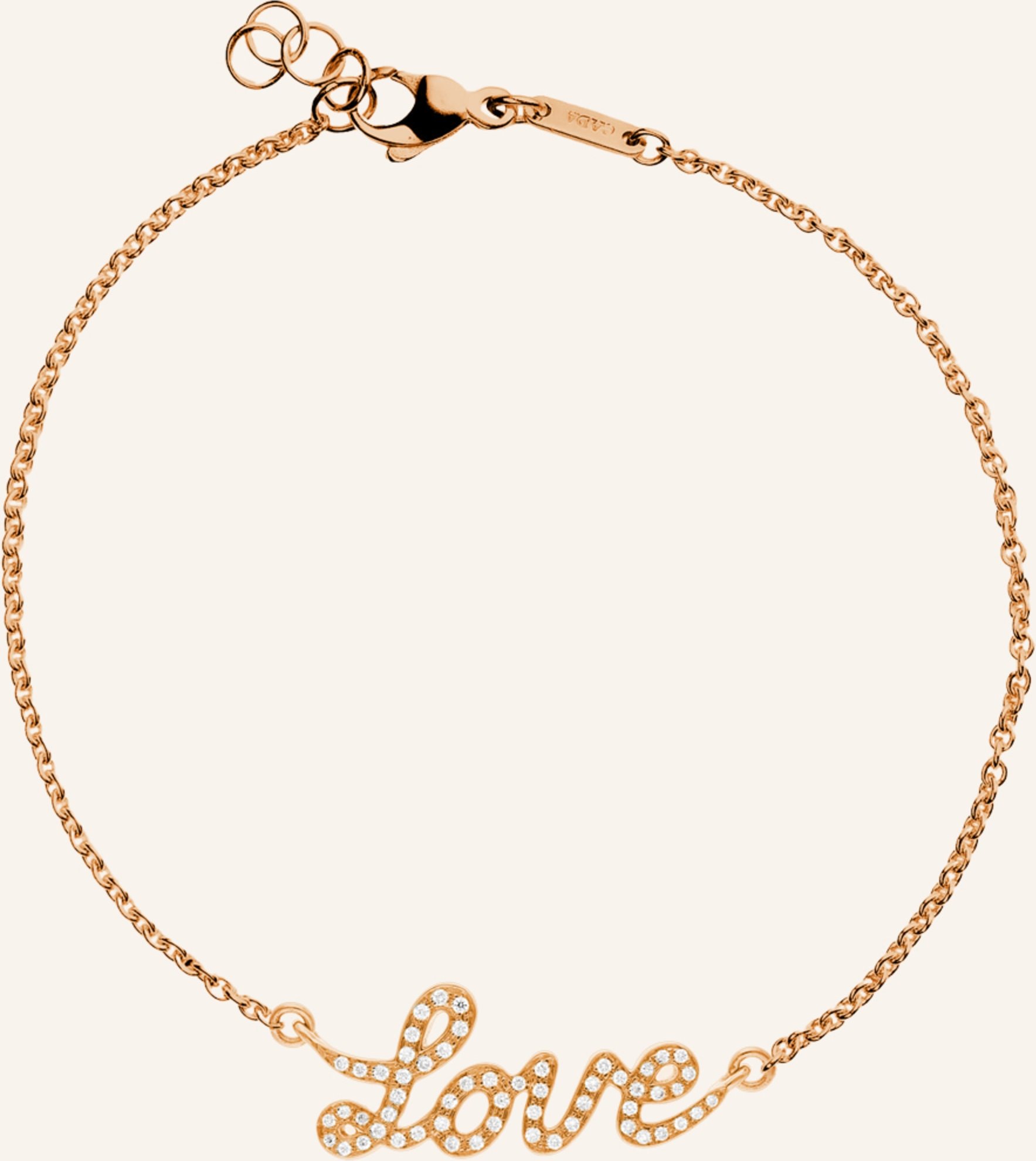 Cada Armband Tiny Love rosegold