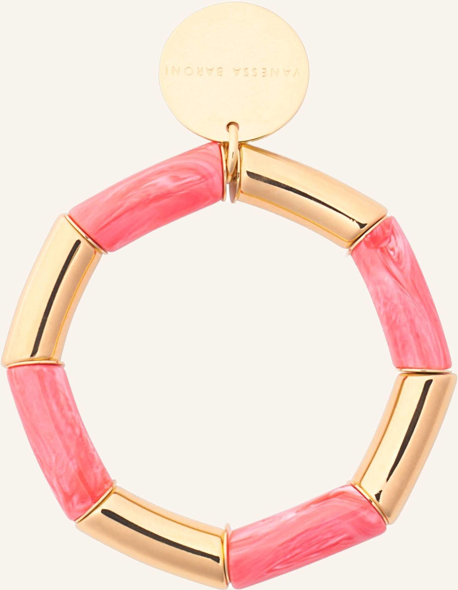 Vanessa Baroni Armband Flex Bracelet Gold Strawberry Icecream By Glambou gold
