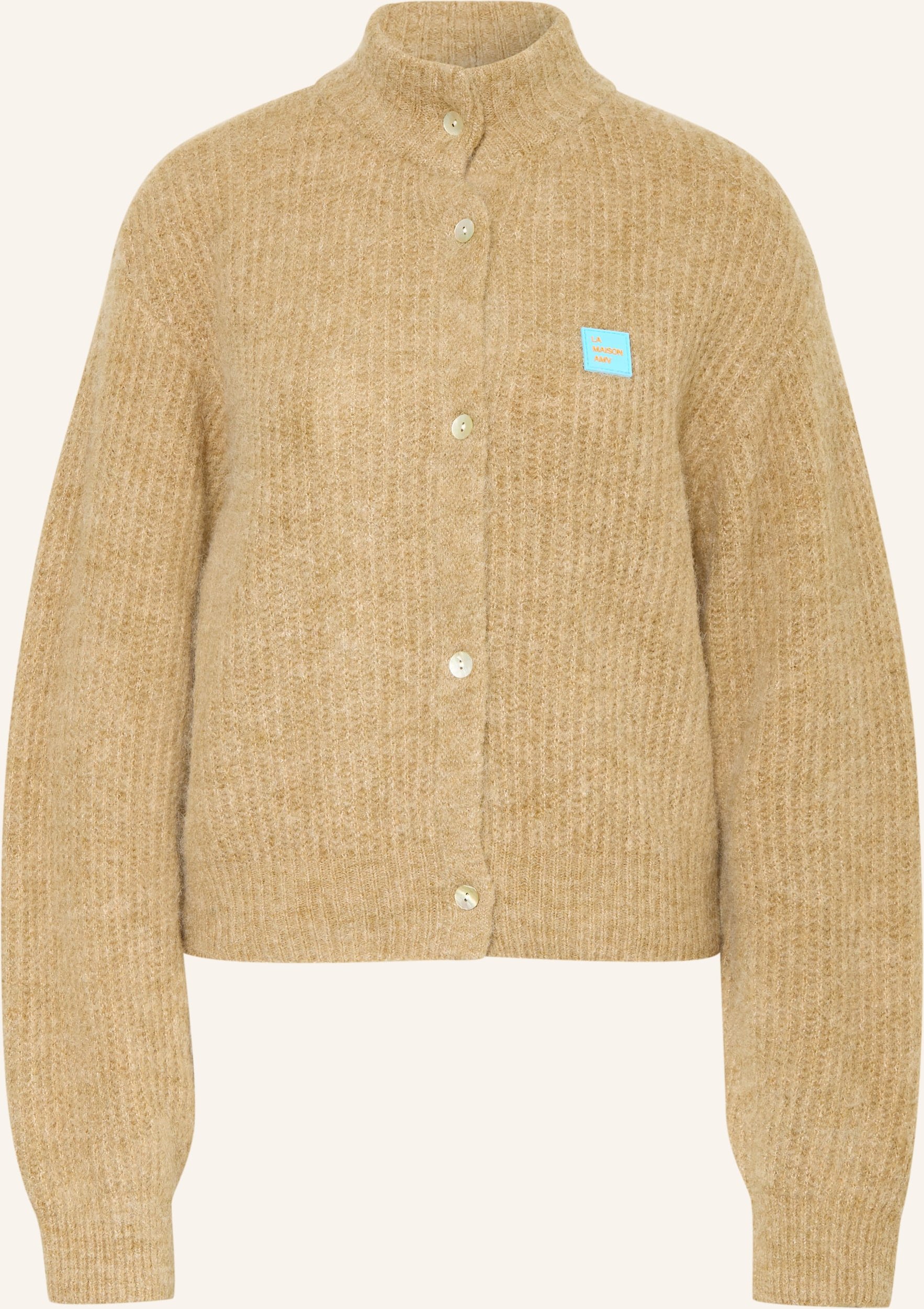 American Vintage Strickjacke East Mit Alpaka braun