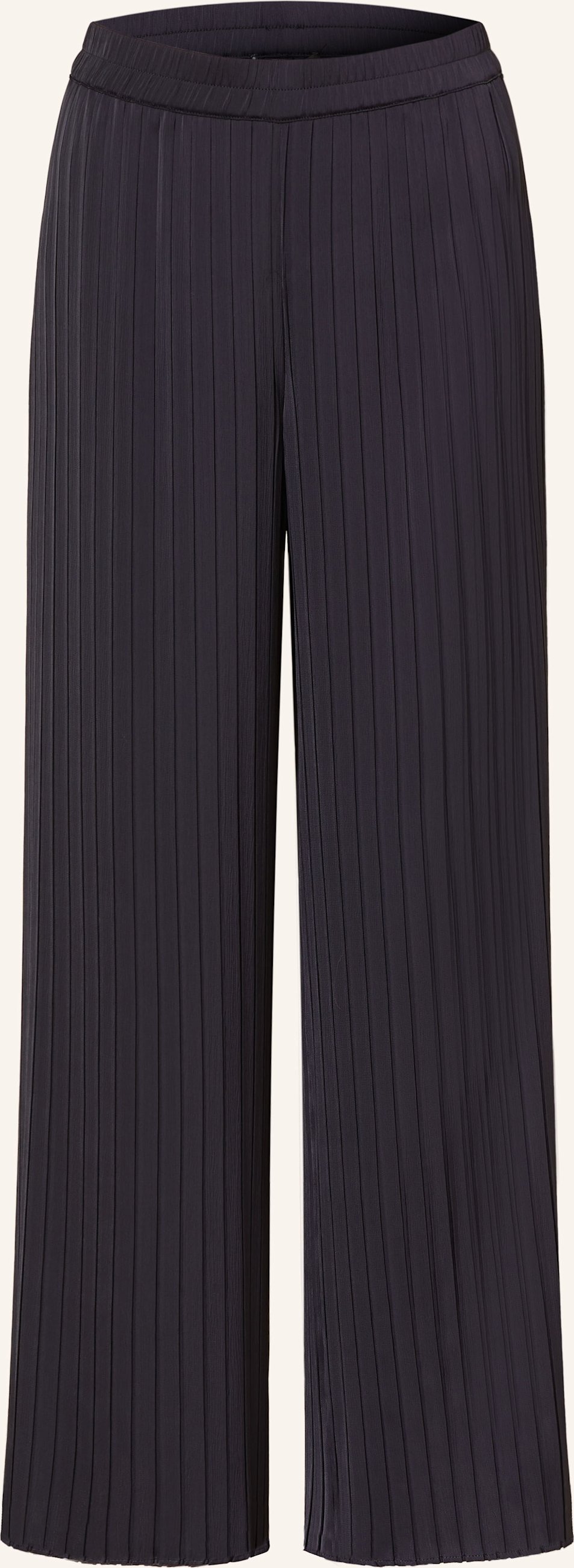 Comma Marlenehose Mit Plissee blau