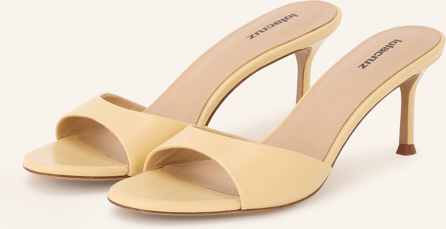 Lola Cruz Mules Tacon gelb