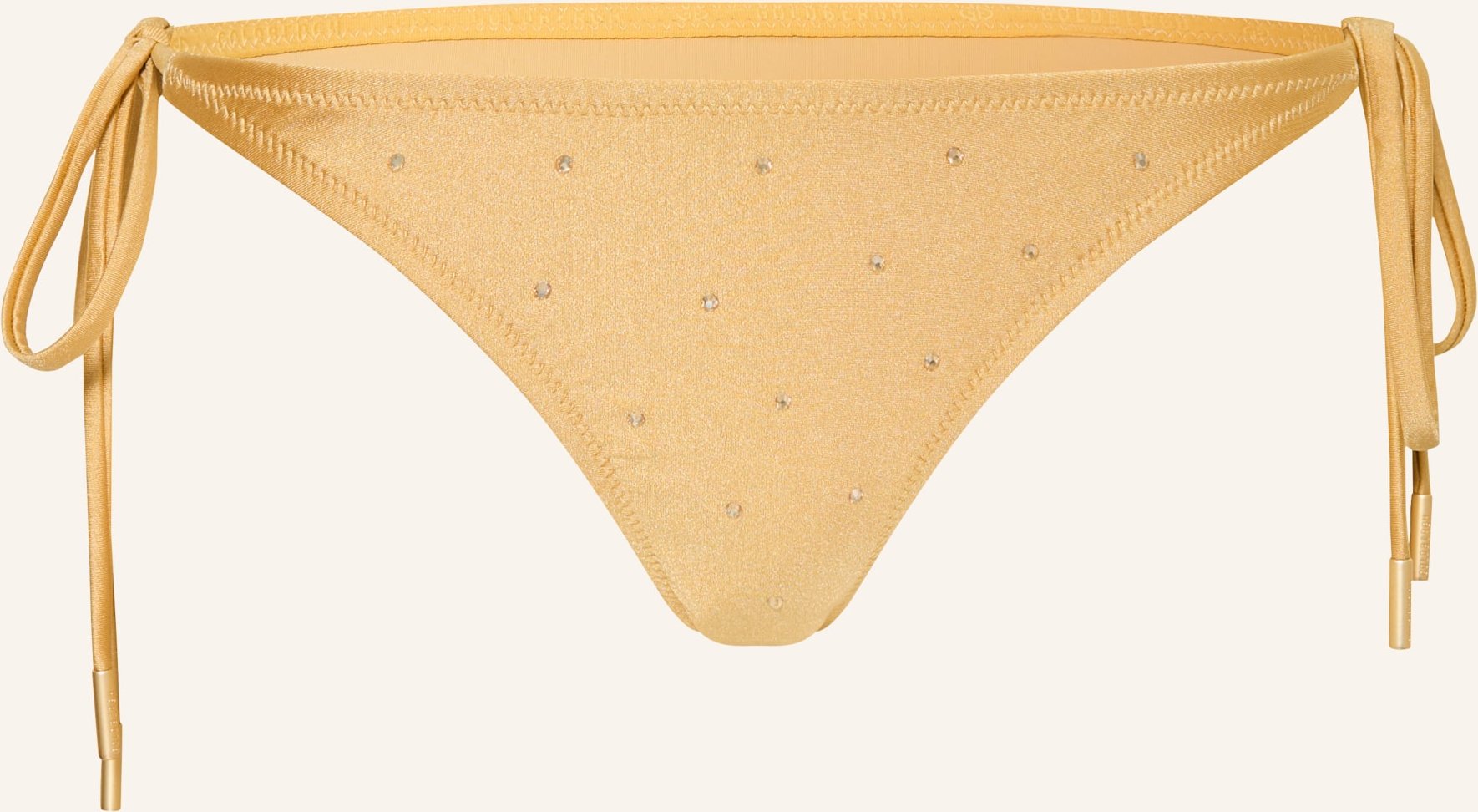 Goldbergh Triangel-Bikini-Hose Kaia Mit Schmucksteinen gold