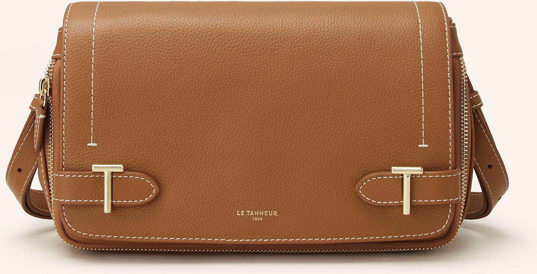 Thumbnail - Le Tanneur Schultertasche Simone braun